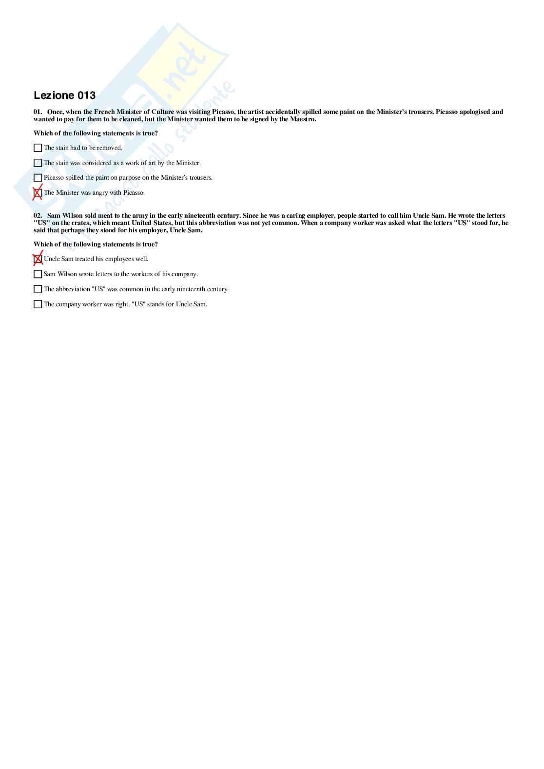 Paniere Lingua inglese, corso in filologia moderna - A.A. 2025/2026 Pag. 16