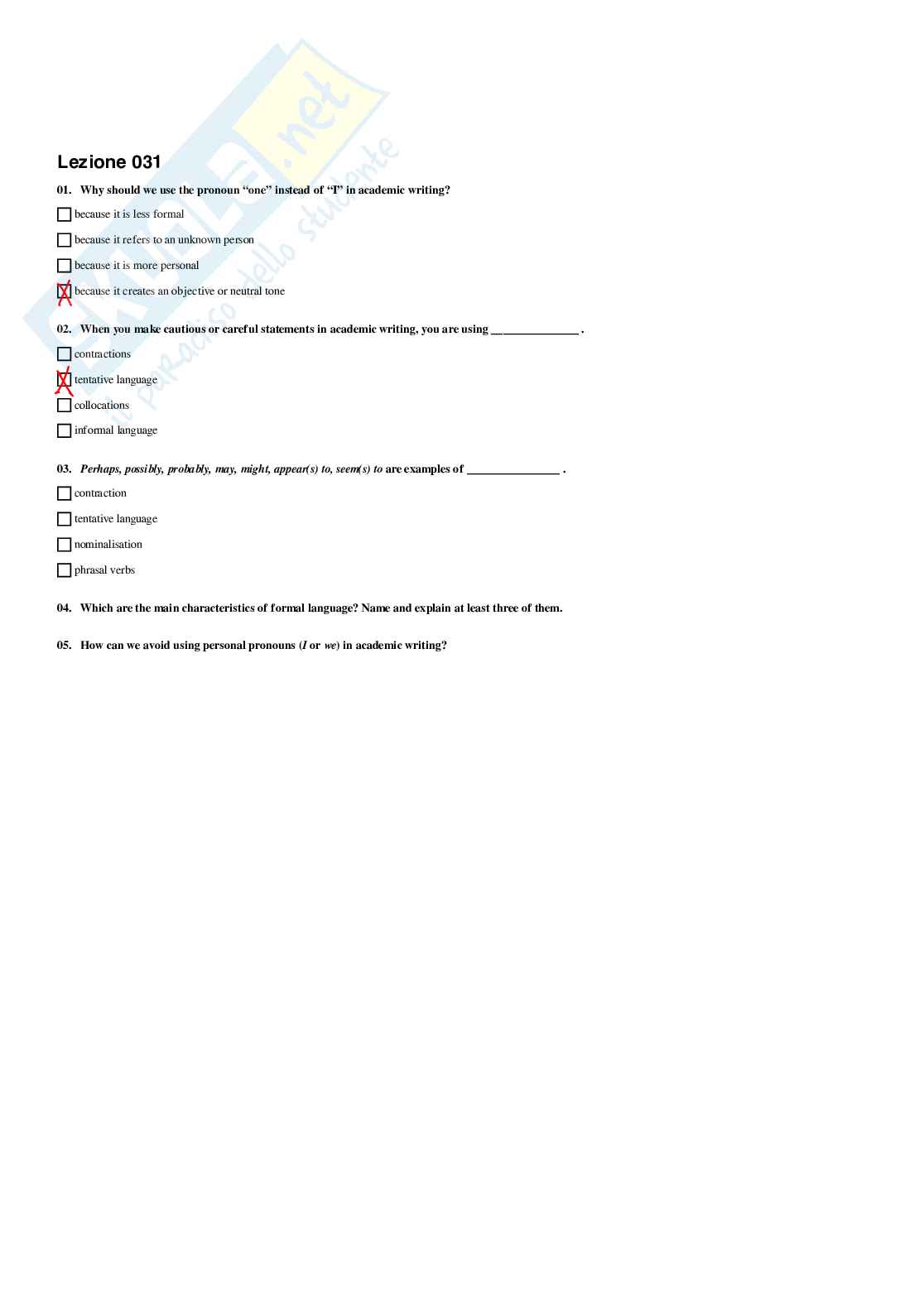 Paniere Lingua inglese, corso in filologia moderna - A.A. 2025/2026 Pag. 36