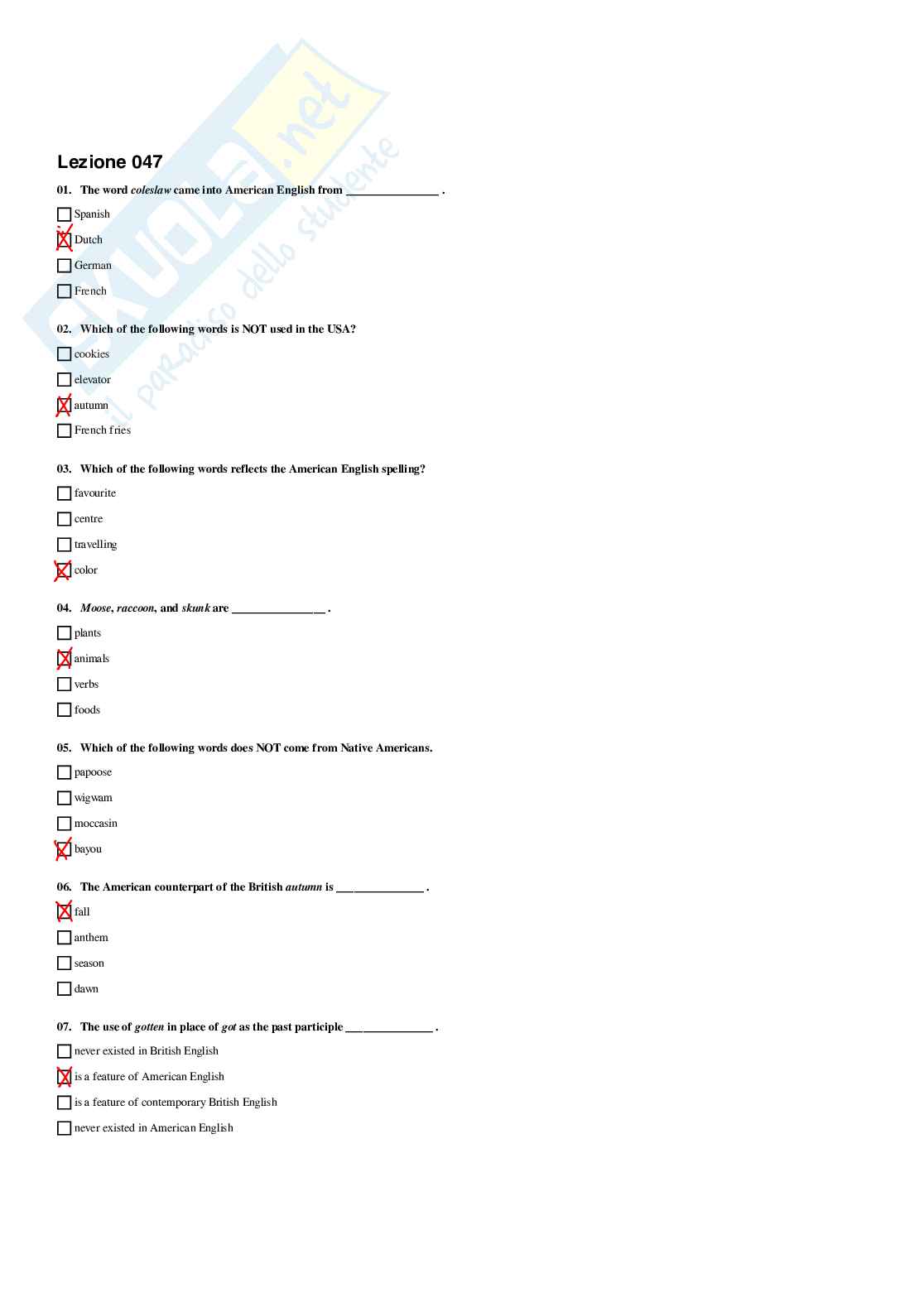 Paniere Lingua inglese, corso in filologia moderna - A.A. 2025/2026 Pag. 51