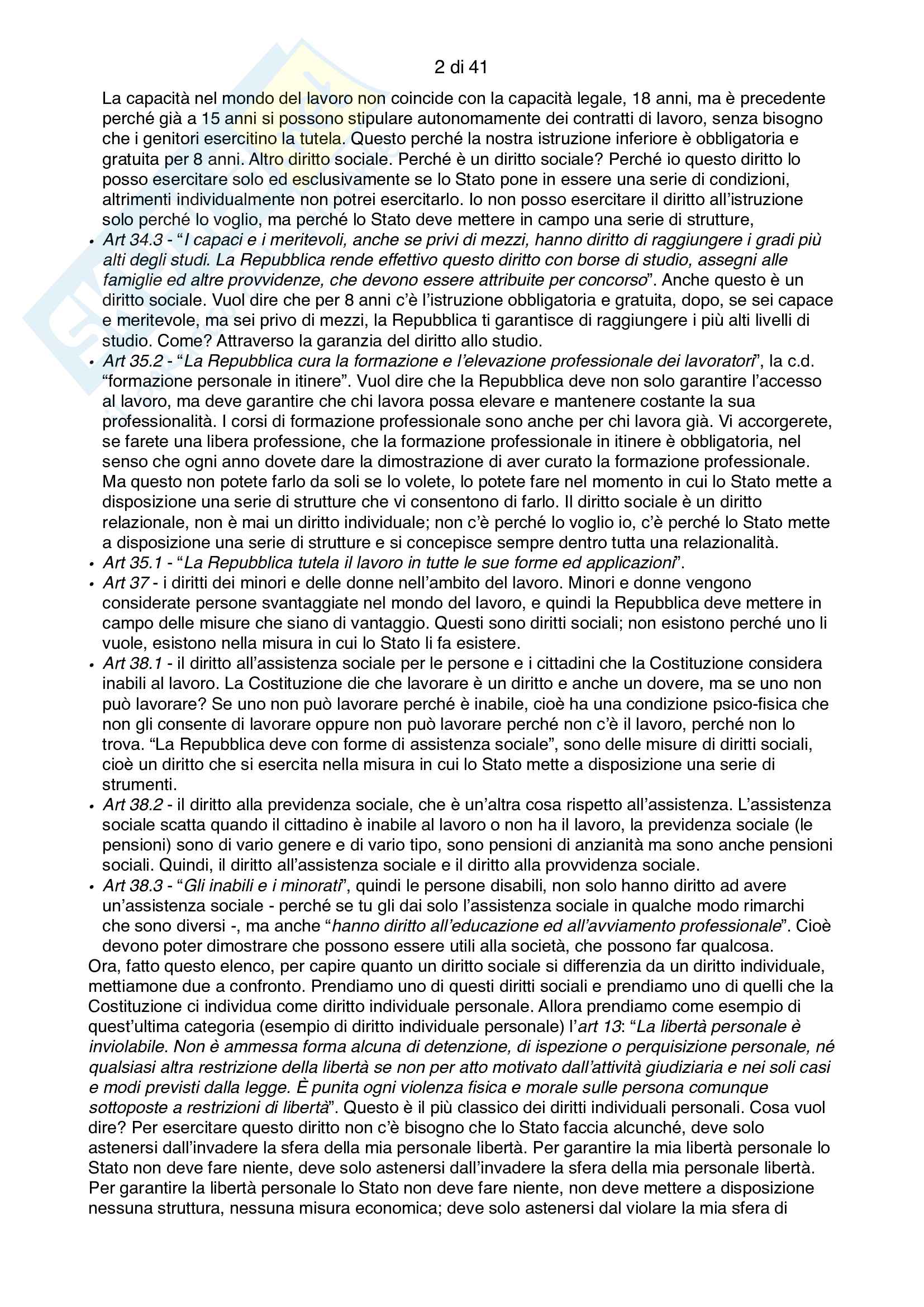 Appunti diritto costituzionale II, Prof Poggi Pag. 2