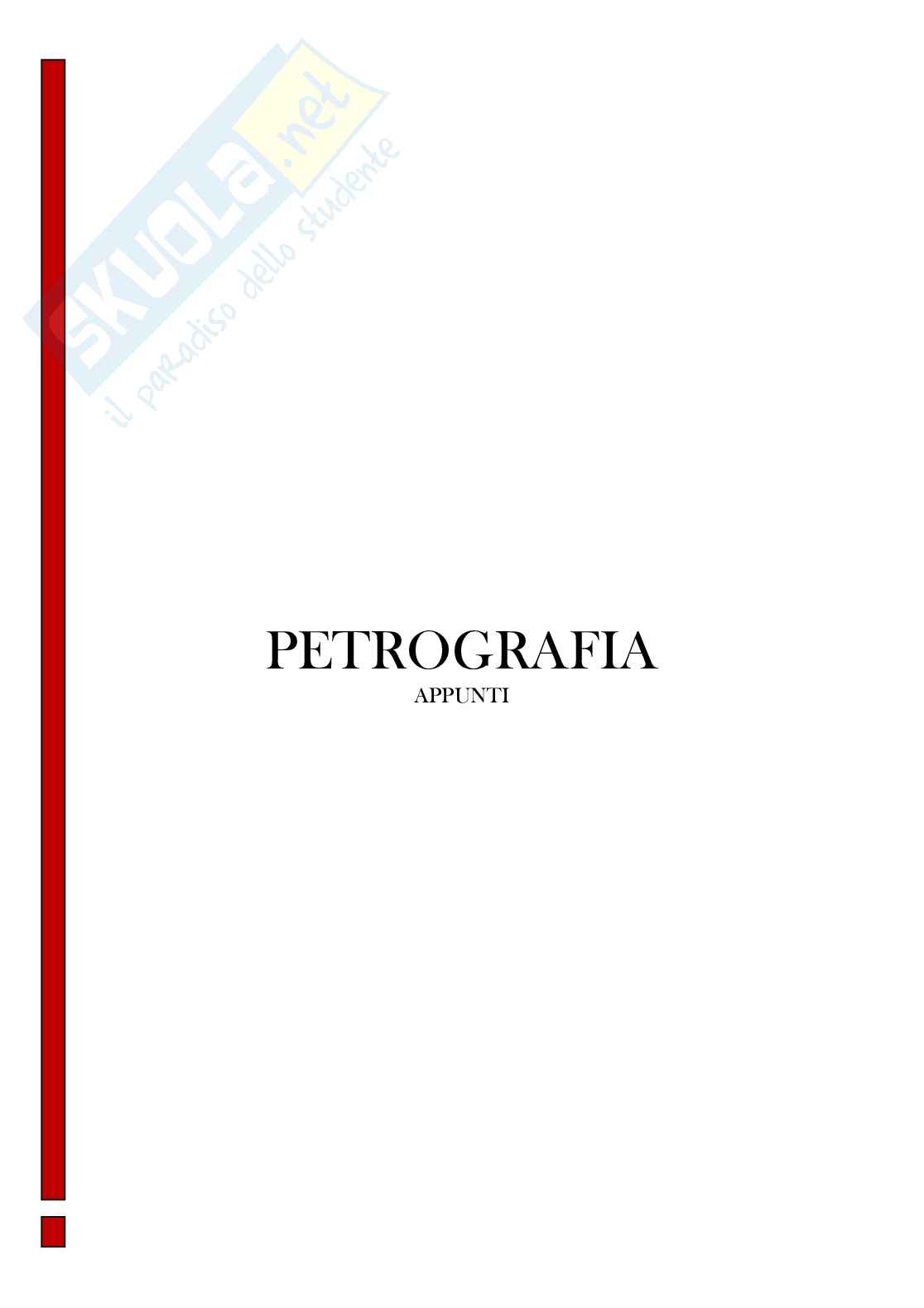 Petrografia Pag. 1