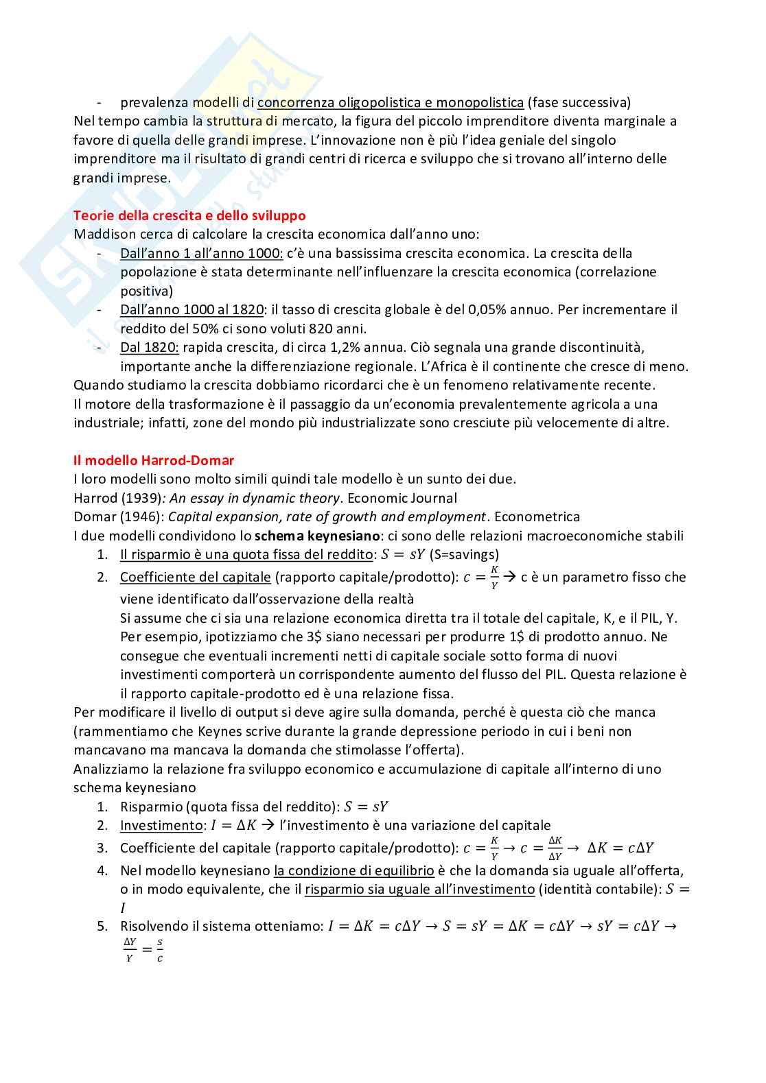 Economia dello sviluppo sostenibile Pag. 21
