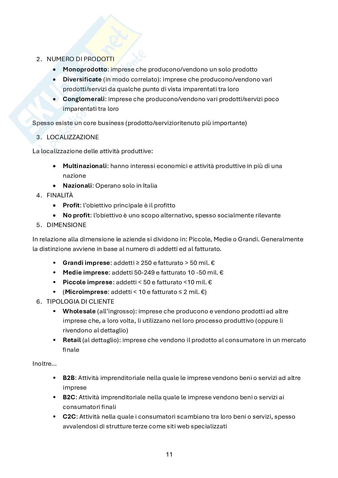Economia dell'impresa - Appunti Pag. 11