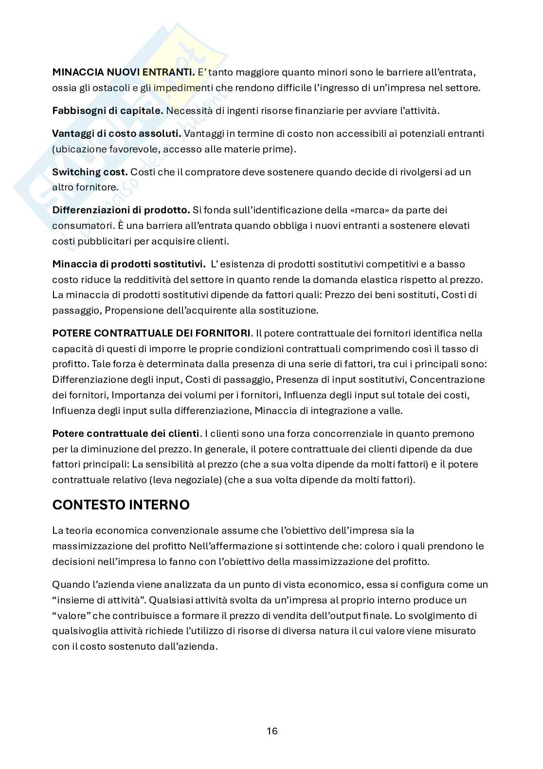 Economia dell'impresa - Appunti Pag. 16