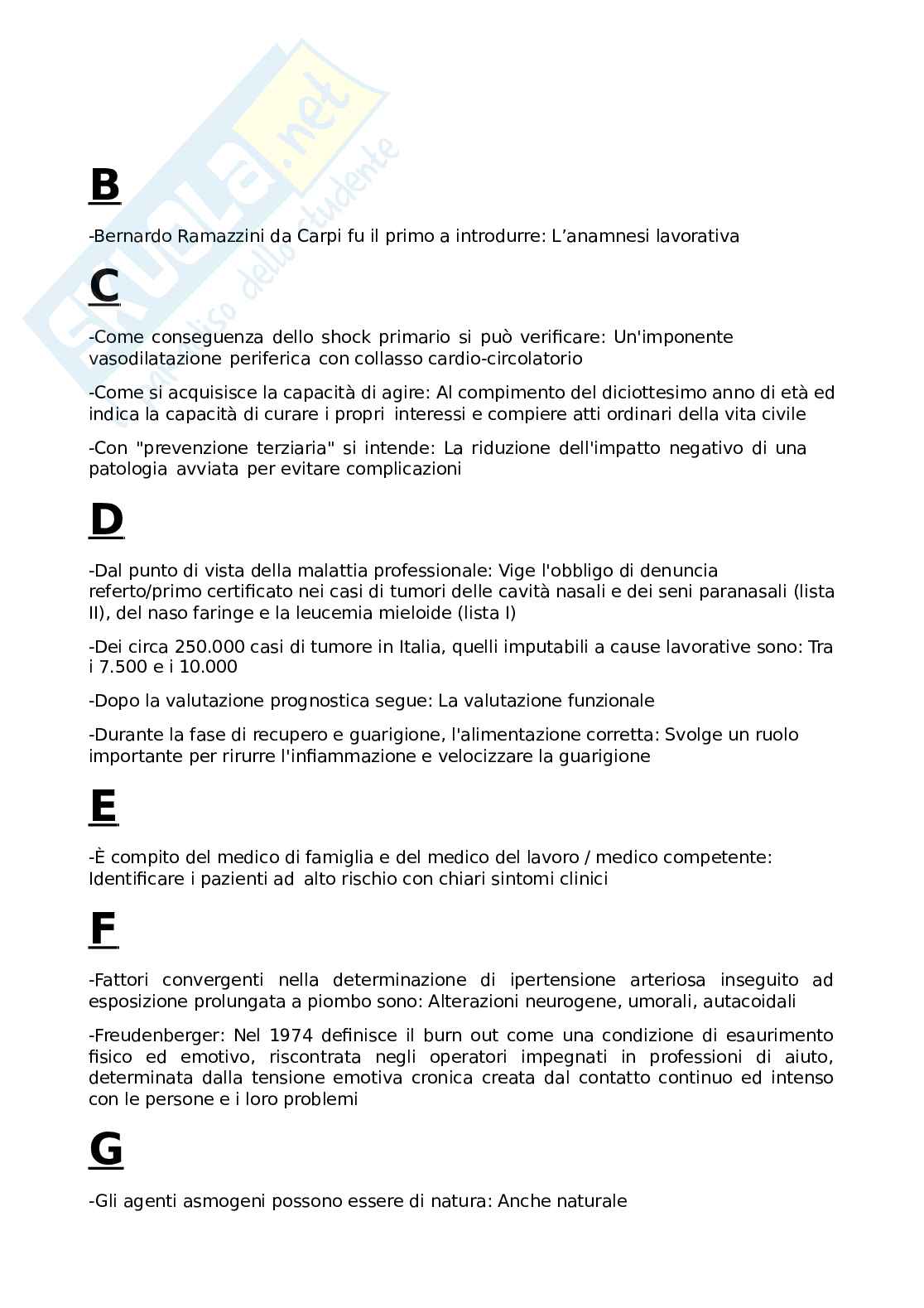 Paniere Medicina del lavoro. Aggiornato e completo. In ordine Pag. 2