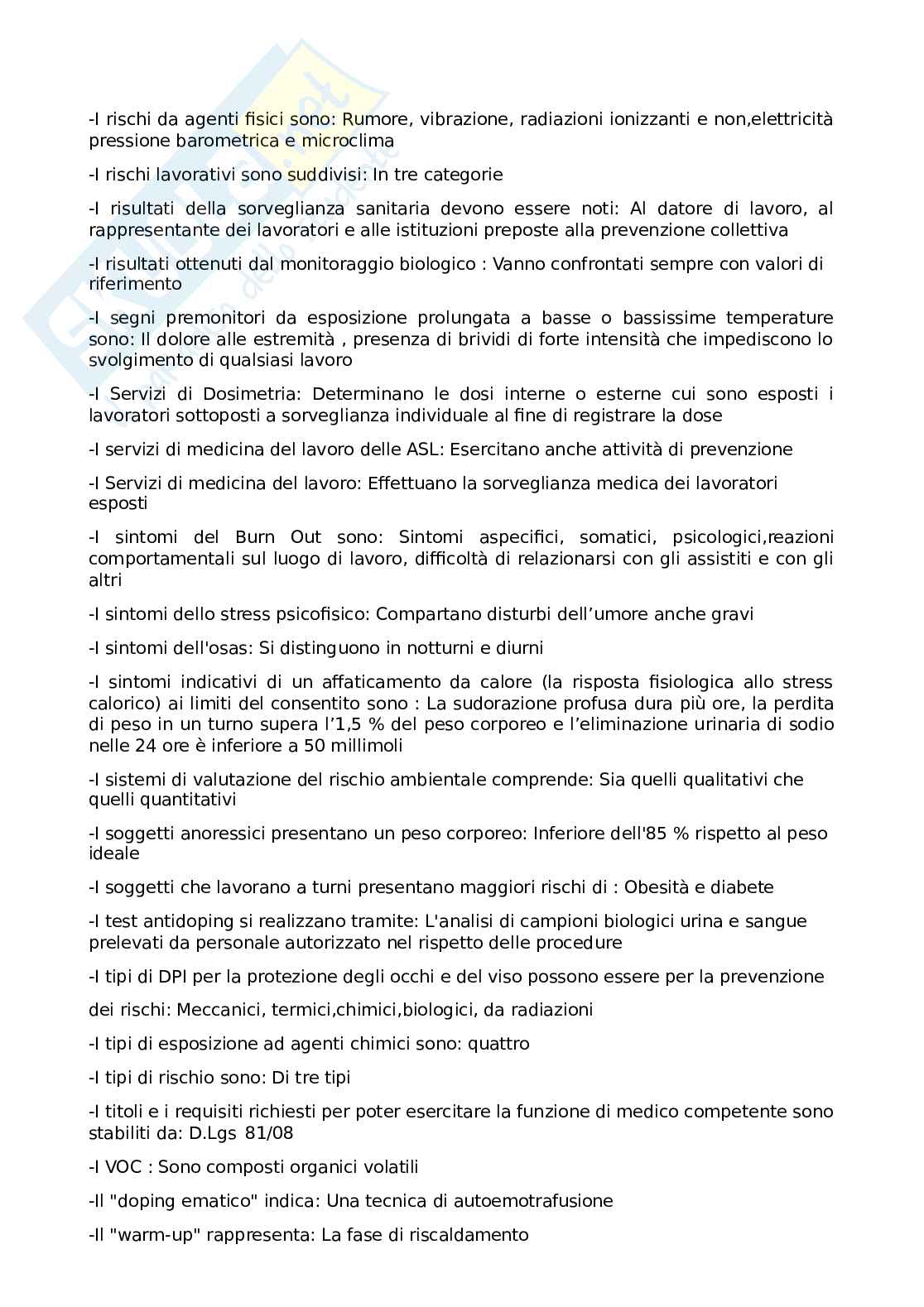 Paniere Medicina del lavoro. Aggiornato e completo. In ordine Pag. 6
