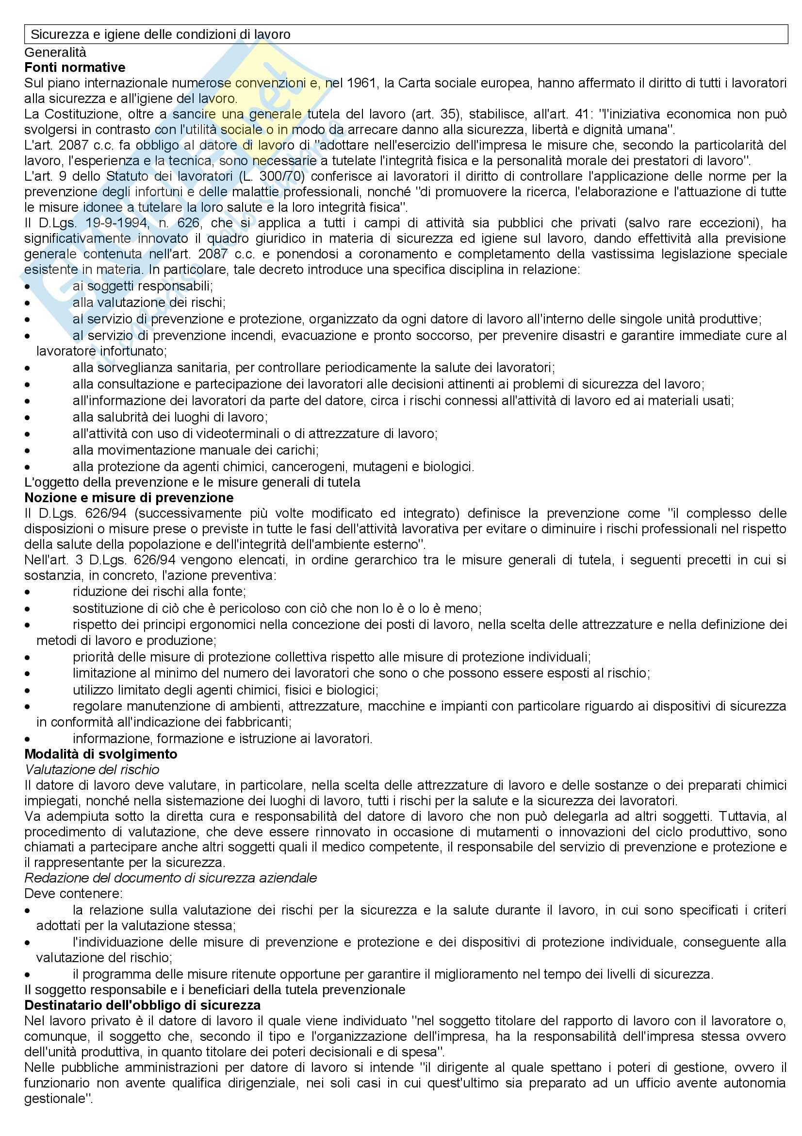 Diritto del lavoro - Appunti Pag. 21