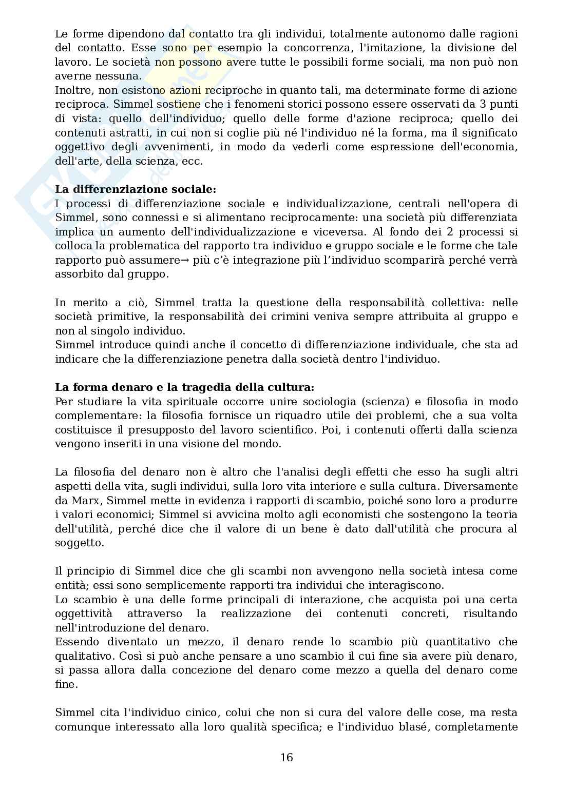 Riassunto esame Sociologia, Prof. Santambrogio Ambrogio, libro consigliato Introduzione all'antropologia, Ambrogio Santambrogio Pag. 16