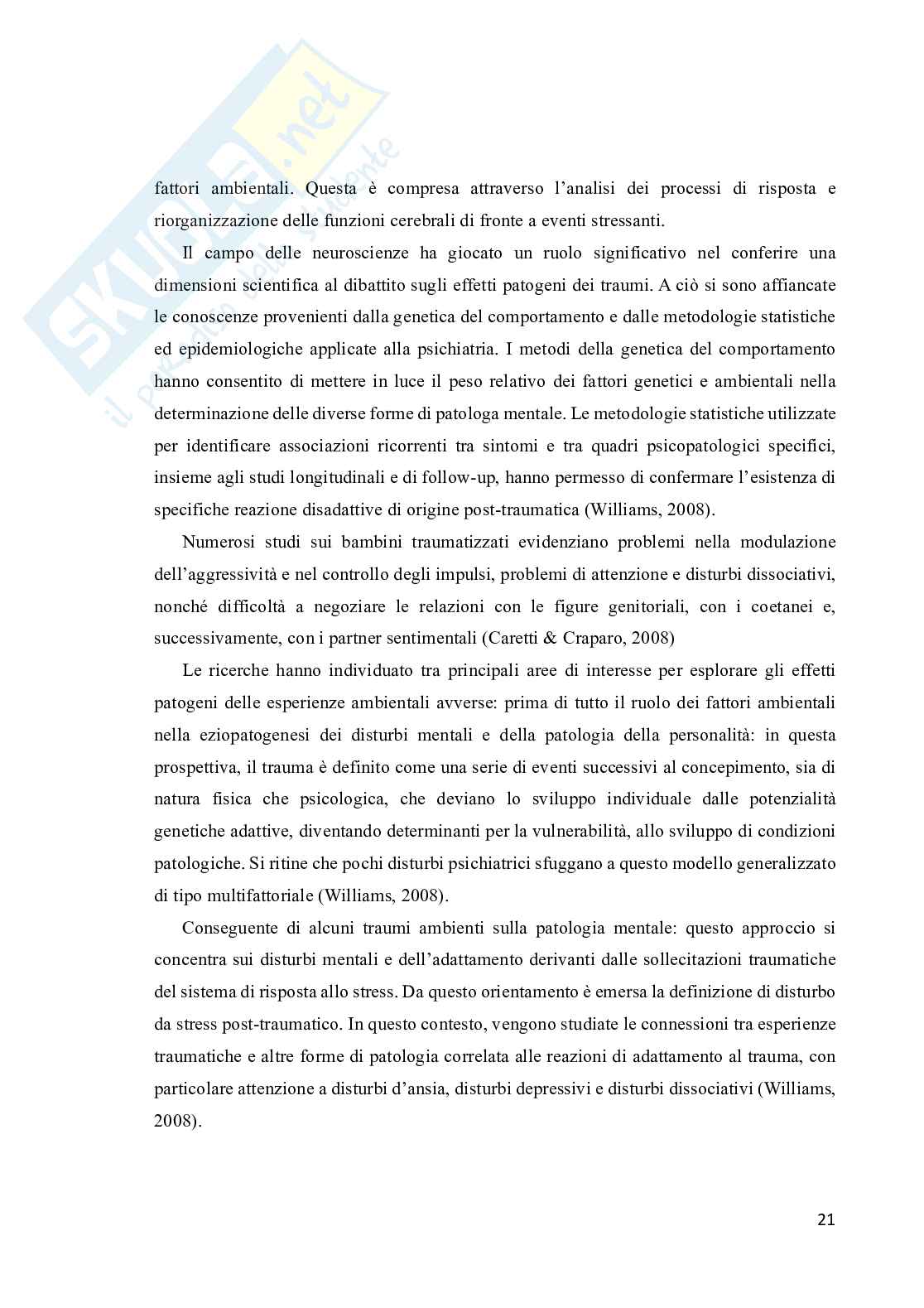 Genitorialità tra trauma infantile e legame transgenerazionale. Analisi di un caso clinico Pag. 21