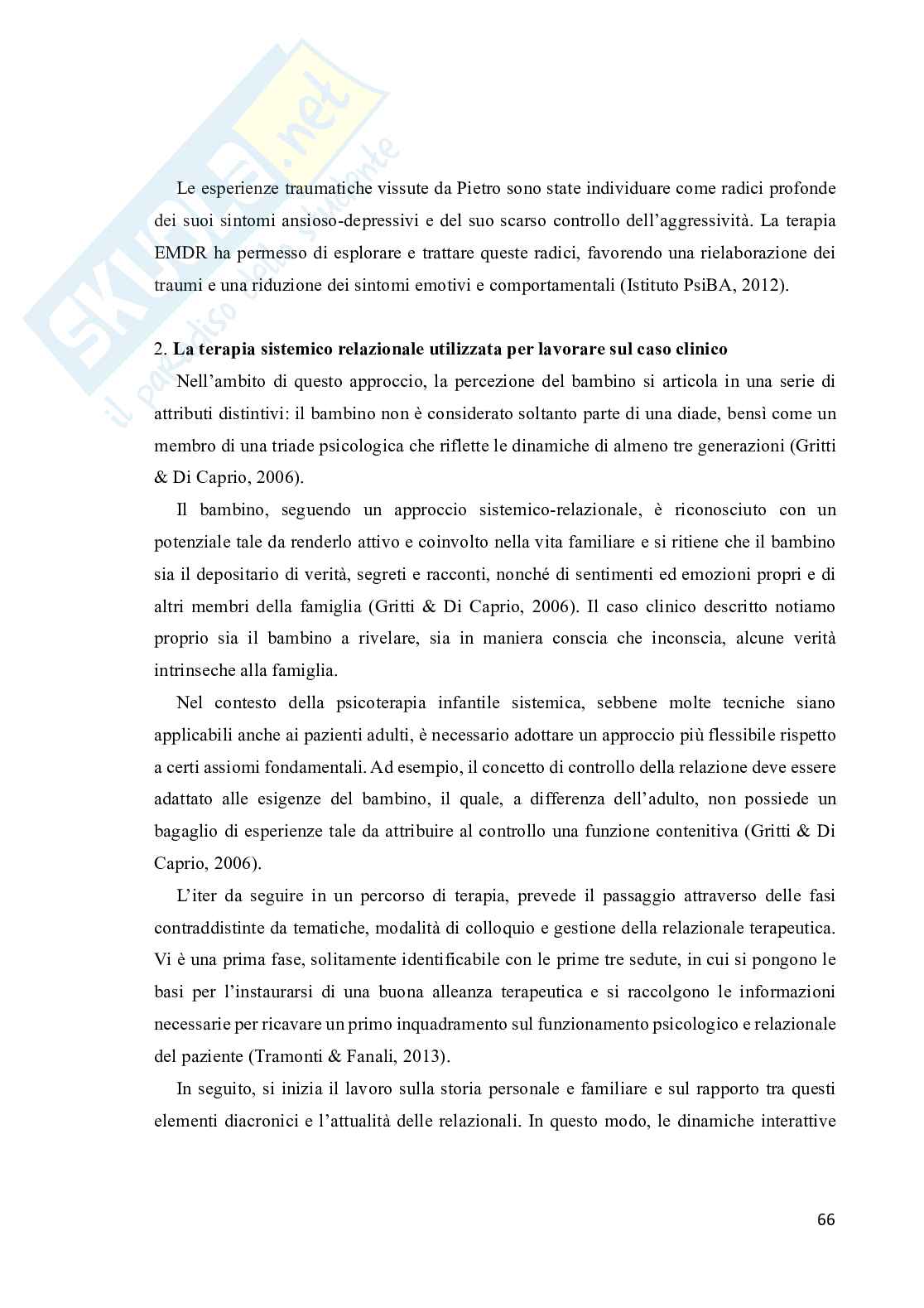 Genitorialità tra trauma infantile e legame transgenerazionale. Analisi di un caso clinico Pag. 66