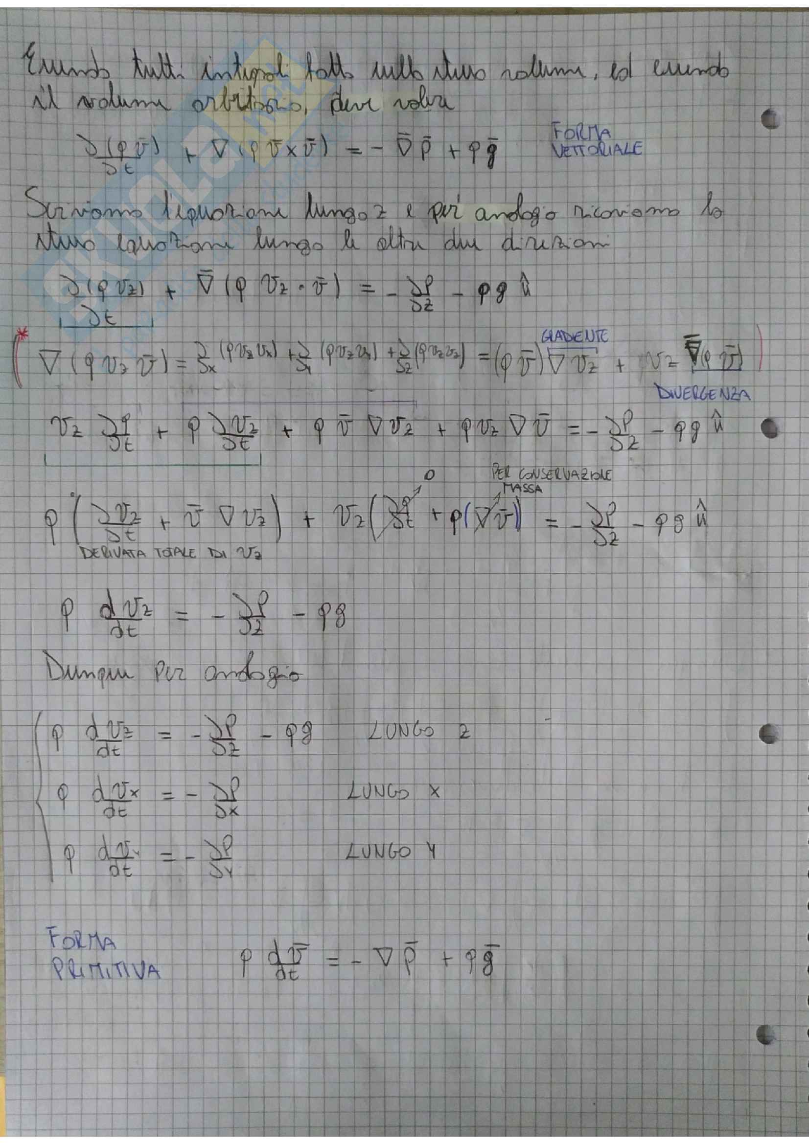 Teoremi fluidodinamica, prof. Andrea Crivellini Pag. 16