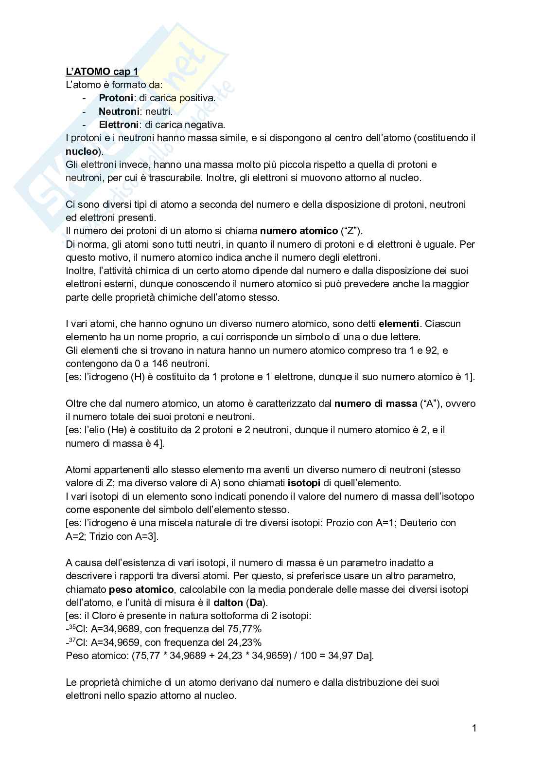 Riassunto esame Psicobiologia, Prof. Esposito Antonino, libro consigliato Basi biologiche dell'attività psichica, Mangia, Bevilacqua, Amicarelli, Fiorenza Pag. 1