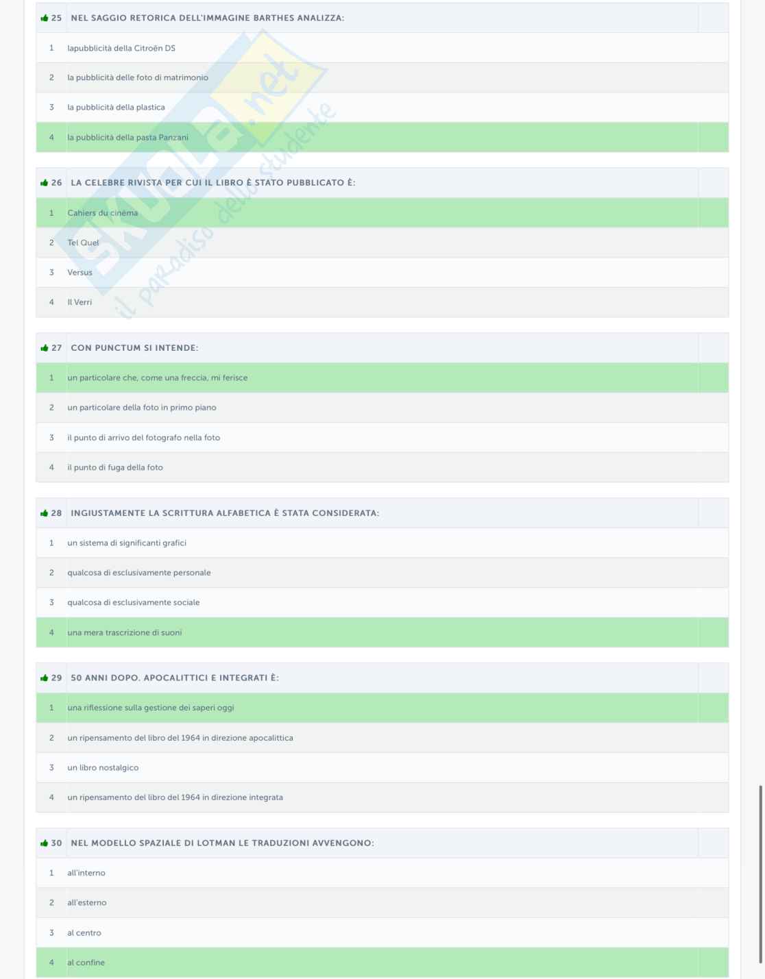 220 quesiti svolti esami - Semiotica generale  Pag. 1