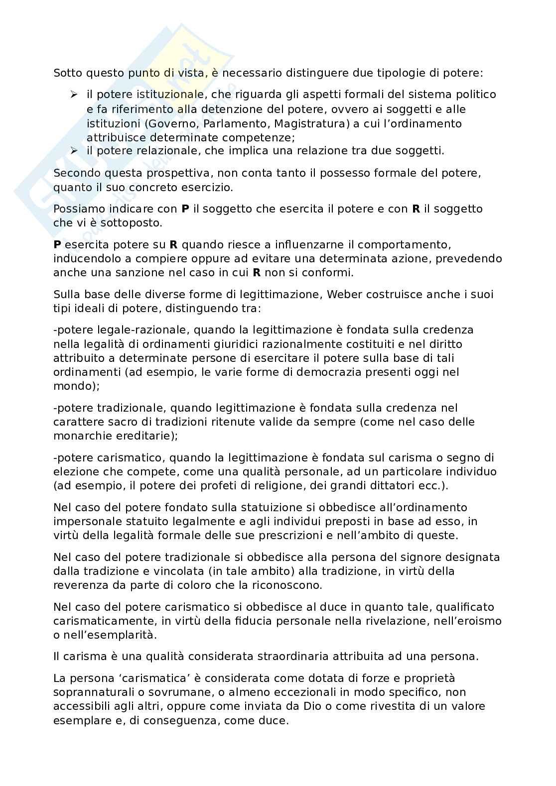 Concetto di potere politico Pag. 2