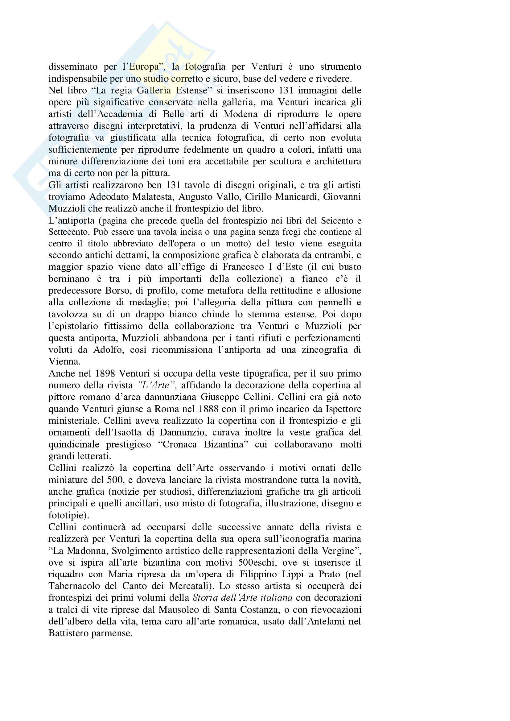 Critica storico-artistica tra Ottocento e Novecento - Adolfo Venturi Pag. 11