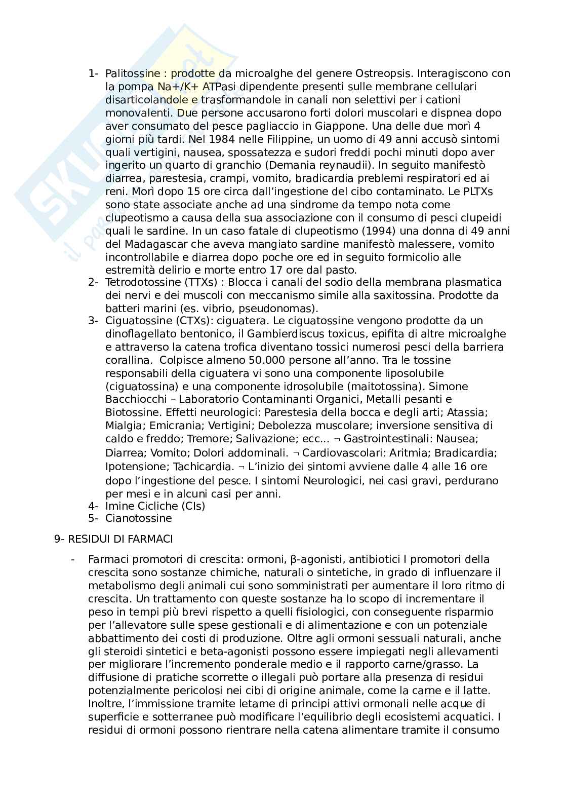 Tossicologia alimentare Pag. 6