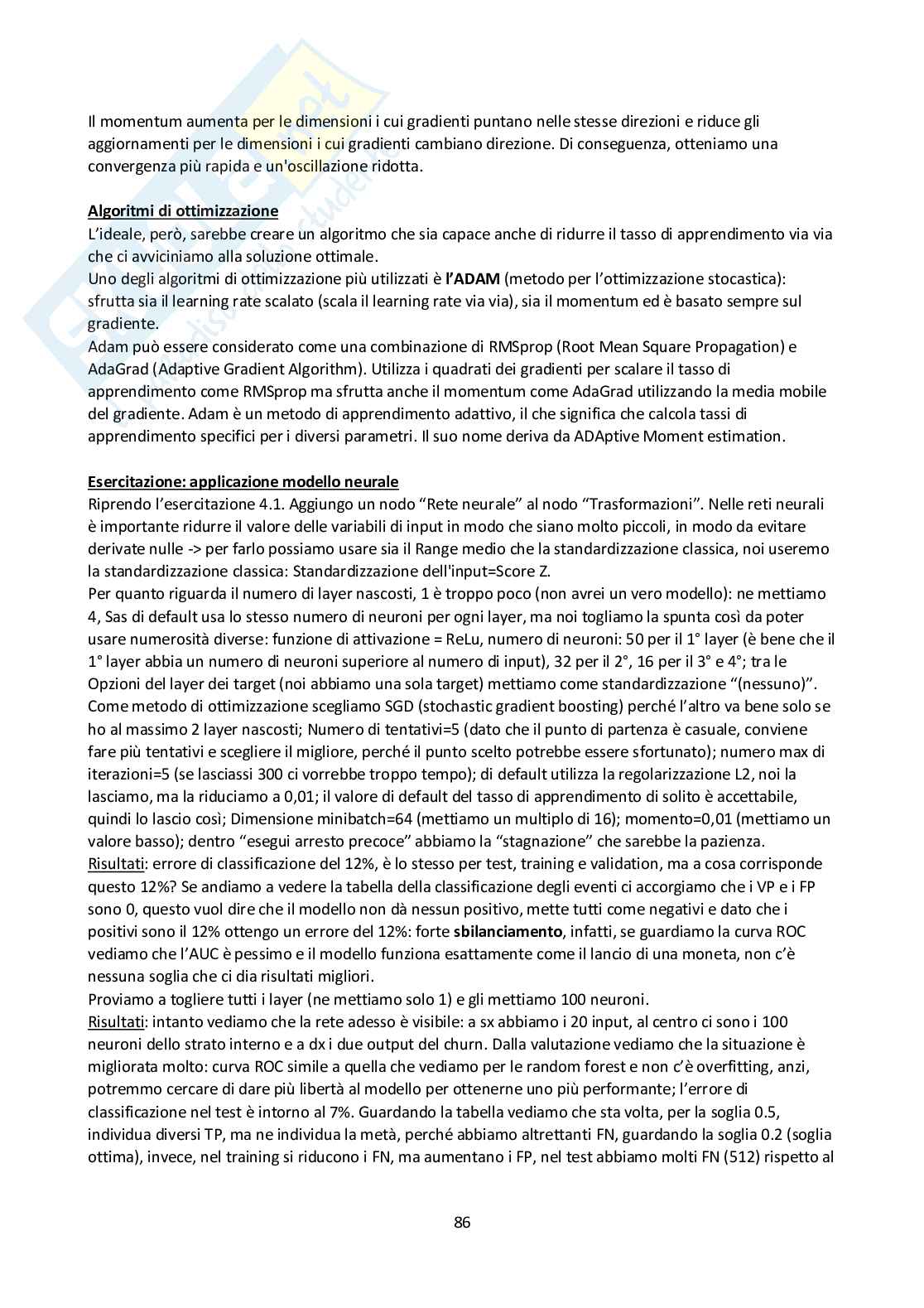 Appunti completi del corso di Data mining e classificazione Pag. 86