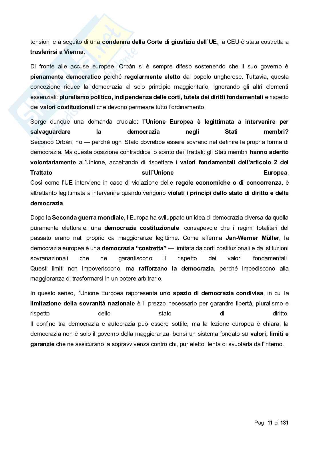 Riassunto esame Diritto costituzionale comparato, Prof. Biagi Francesco, libro consigliato Diritto costituzionale comparato, De Vergottini Pag. 11