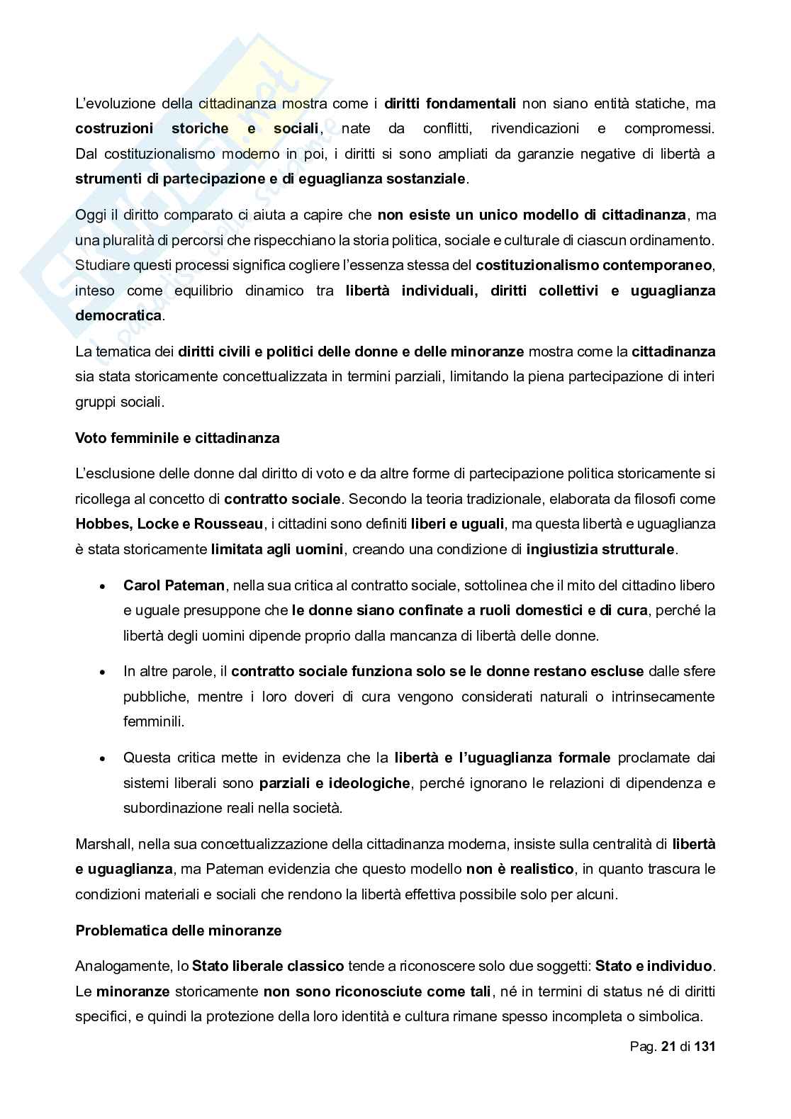 Riassunto esame Diritto costituzionale comparato, Prof. Biagi Francesco, libro consigliato Diritto costituzionale comparato, De Vergottini Pag. 21