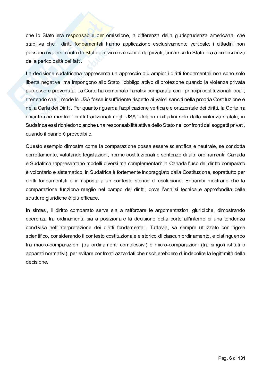 Riassunto esame Diritto costituzionale comparato, Prof. Biagi Francesco, libro consigliato Diritto costituzionale comparato, De Vergottini Pag. 6