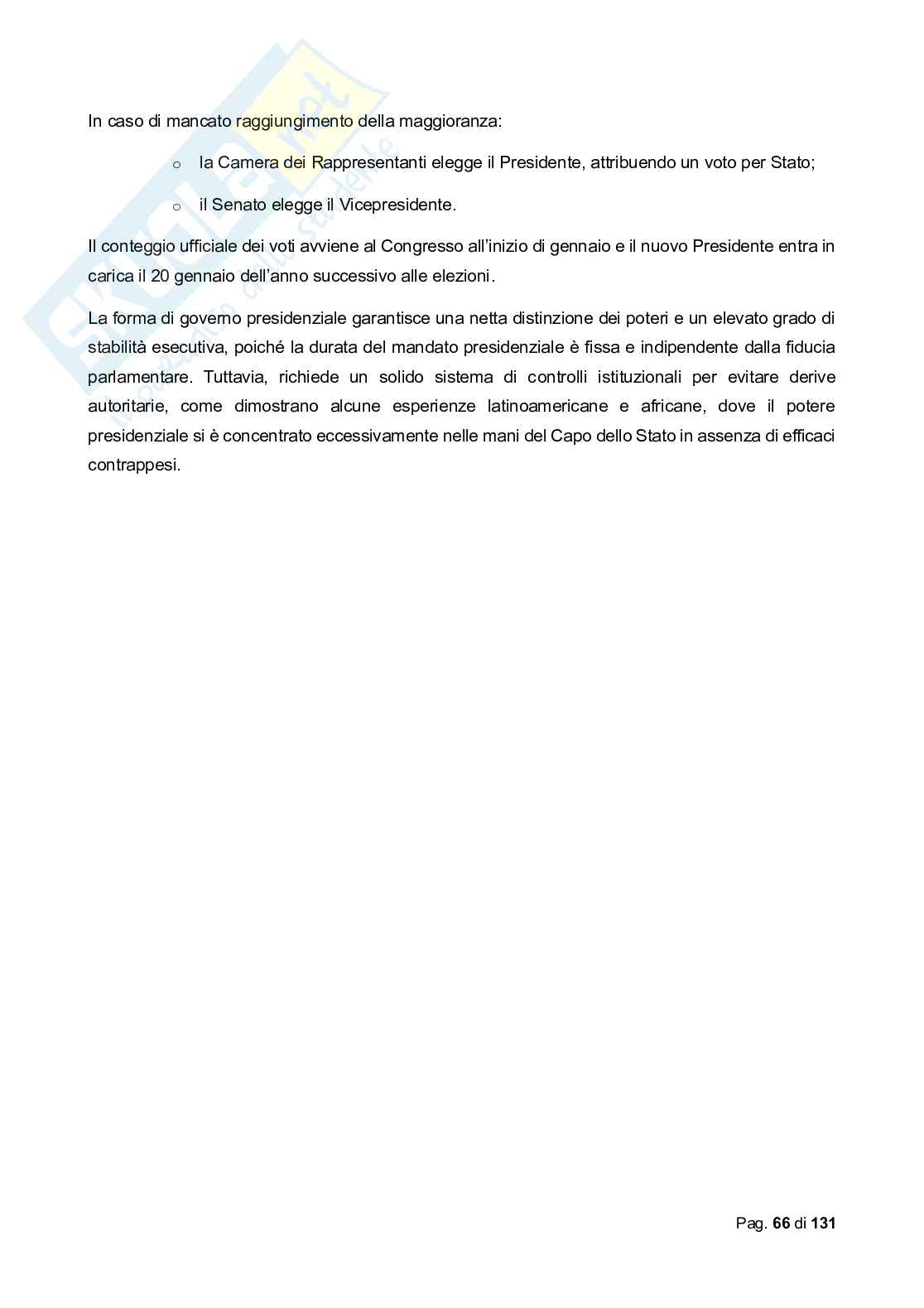 Riassunto esame Diritto costituzionale comparato, Prof. Biagi Francesco, libro consigliato Diritto costituzionale comparato, De Vergottini Pag. 66