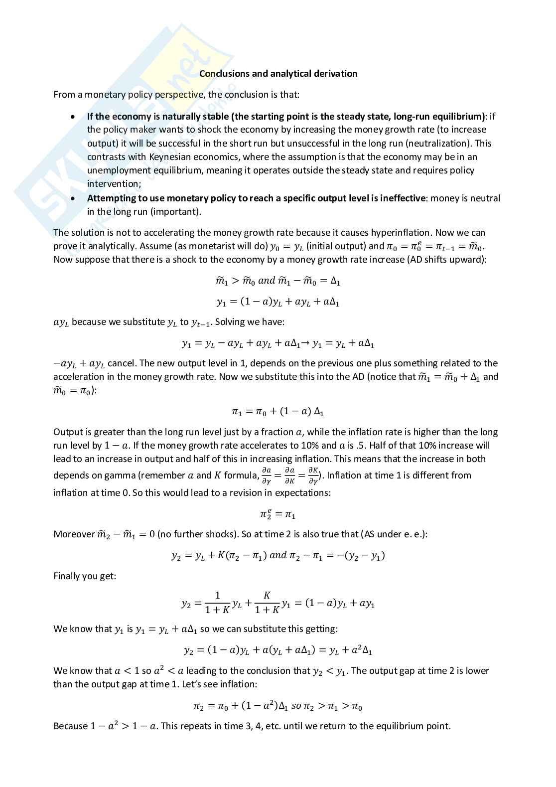 Monetary economics - Appunti completi (ENG) Pag. 11