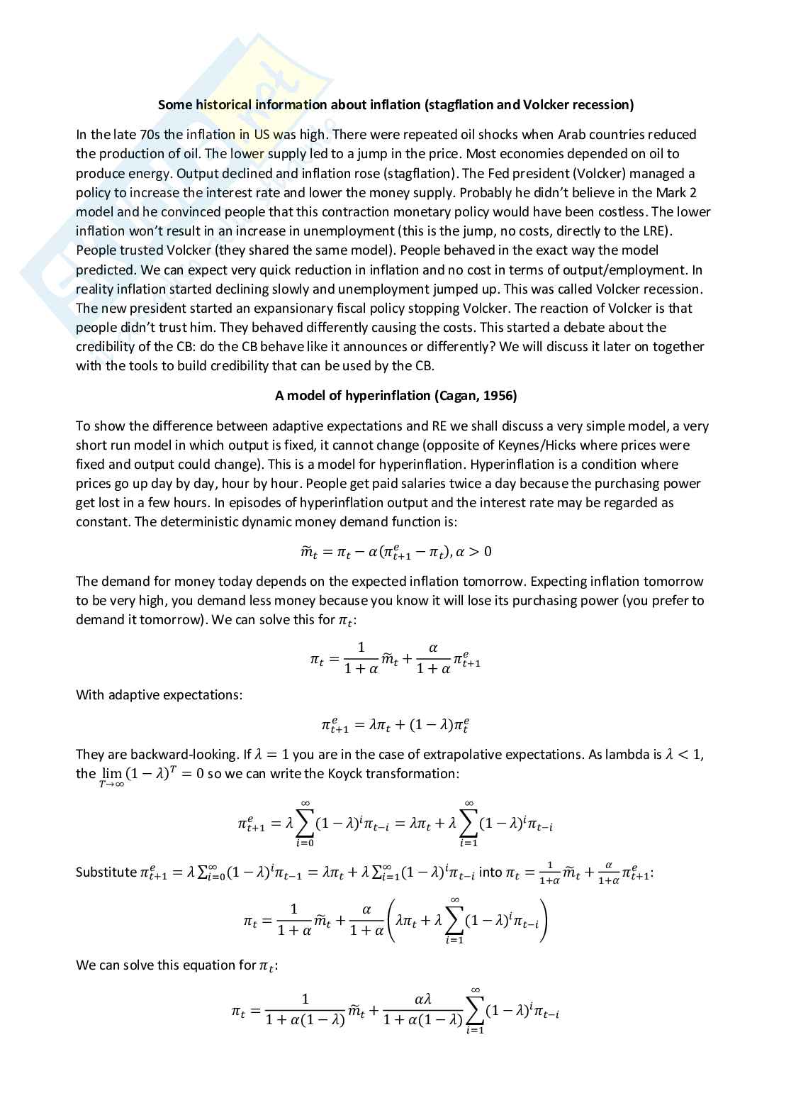 Monetary economics - Appunti completi (ENG) Pag. 21