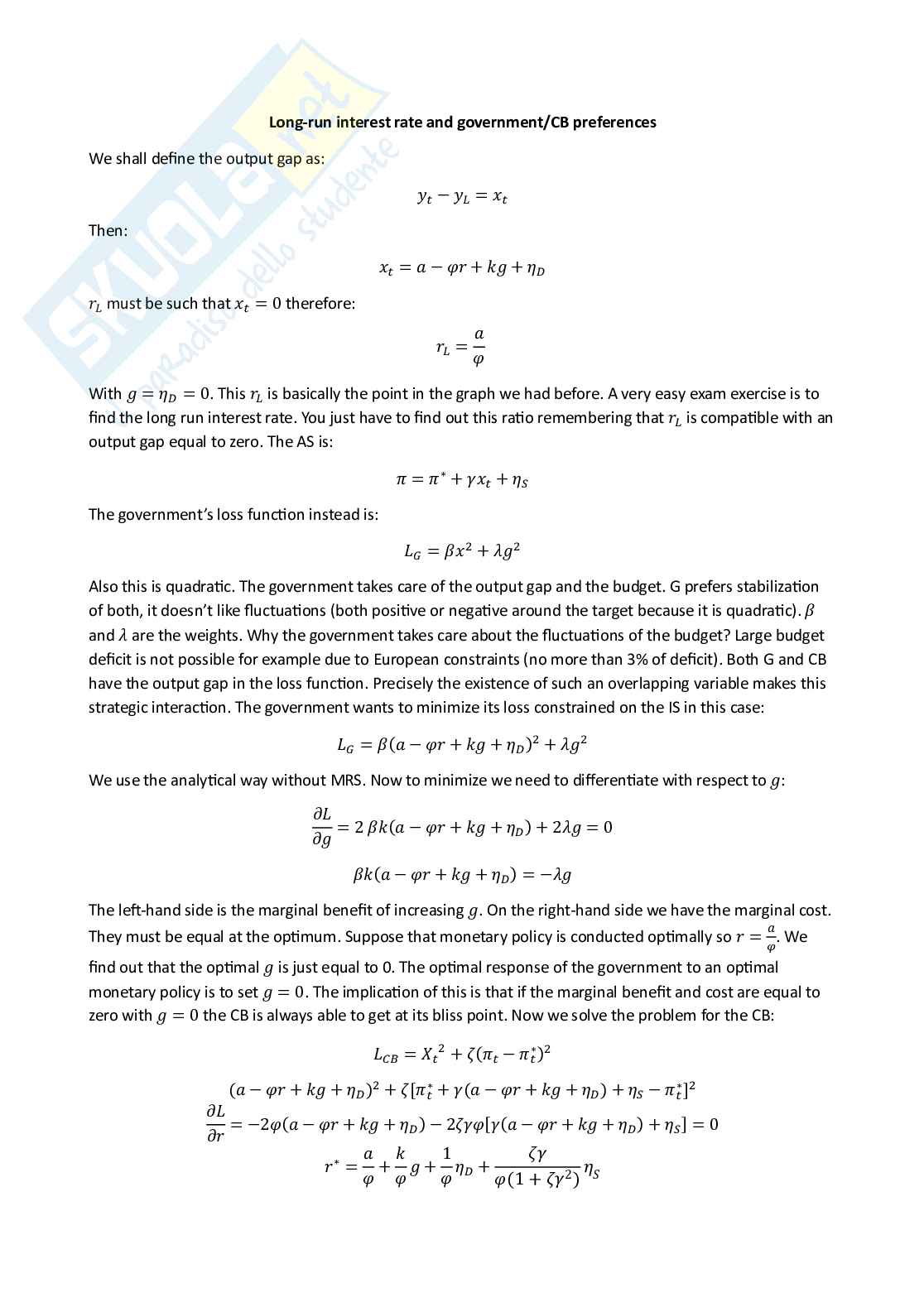 Monetary economics - Appunti completi (ENG) Pag. 51