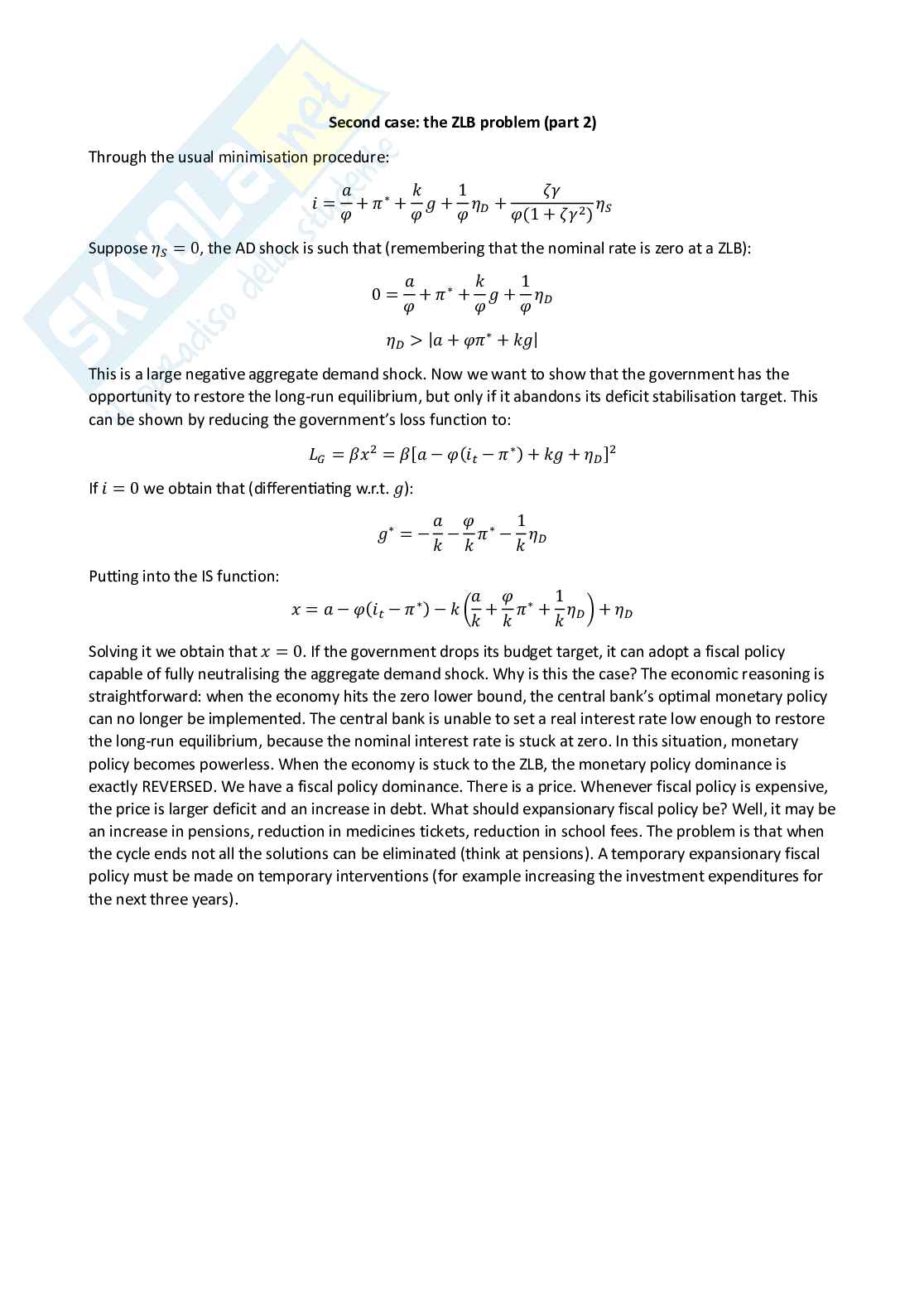 Monetary economics - Appunti completi (ENG) Pag. 56