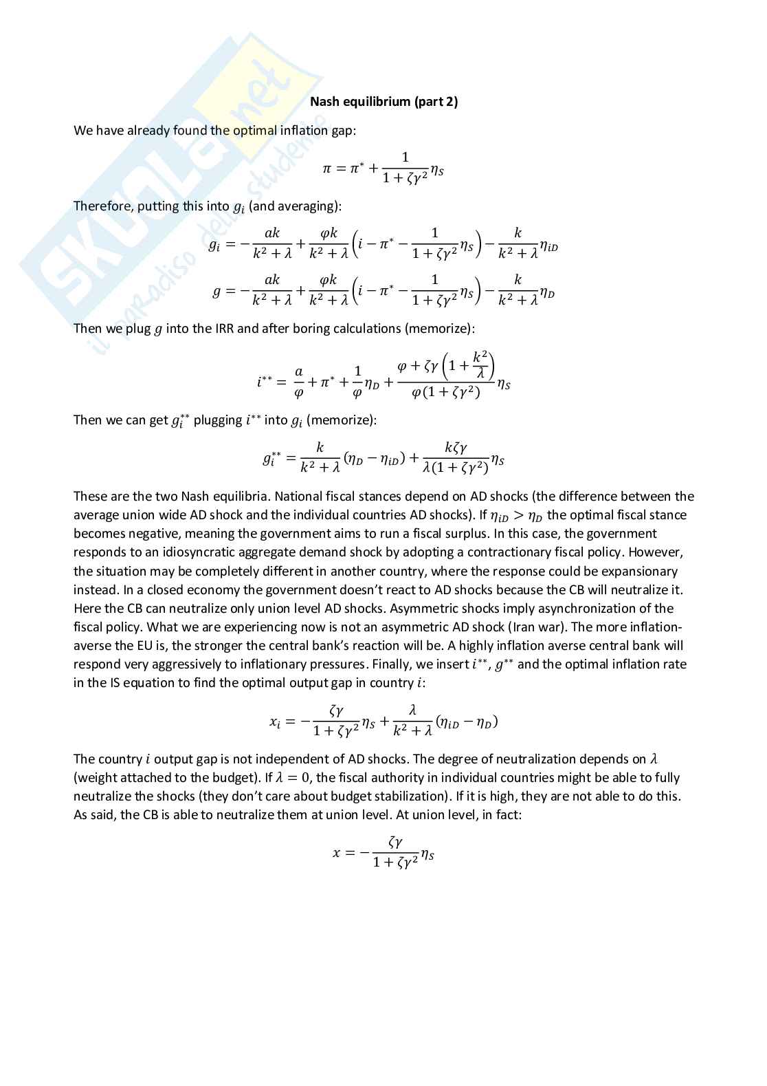 Monetary economics - Appunti completi (ENG) Pag. 61