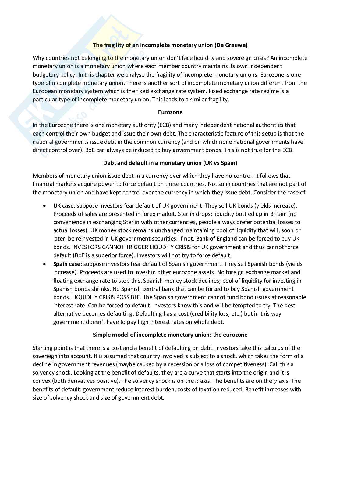 Monetary economics - Appunti completi (ENG) Pag. 66