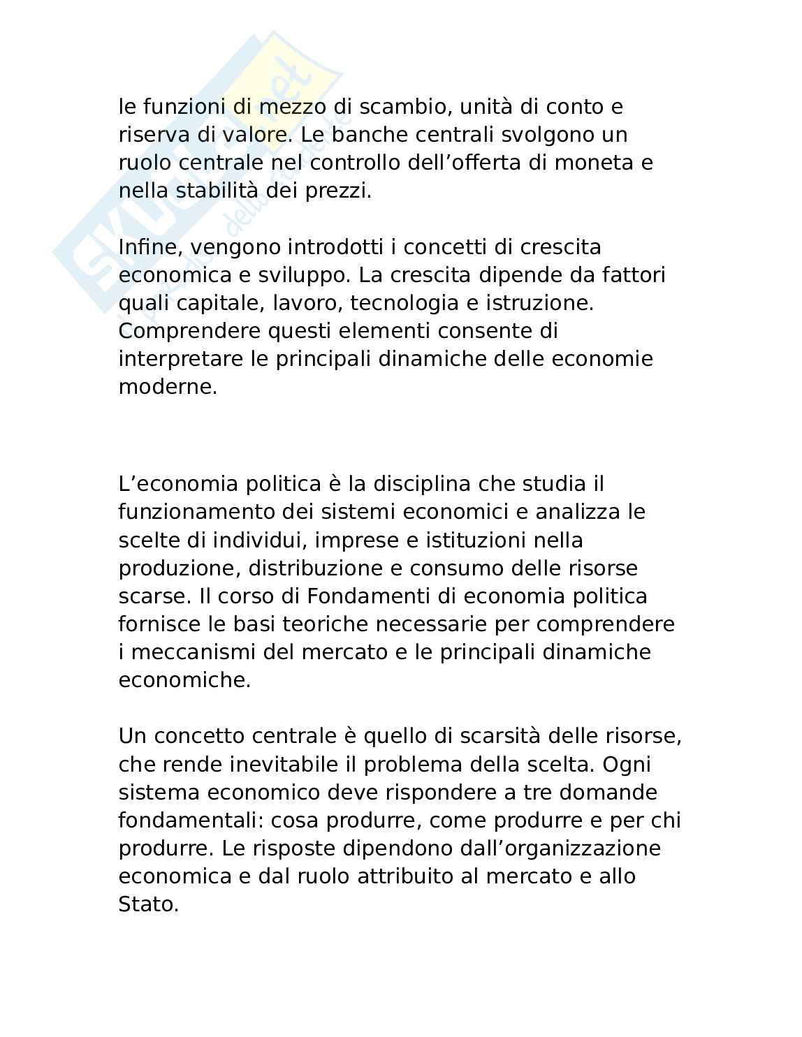 Appunti Fondamenti di economia politica Pag. 11