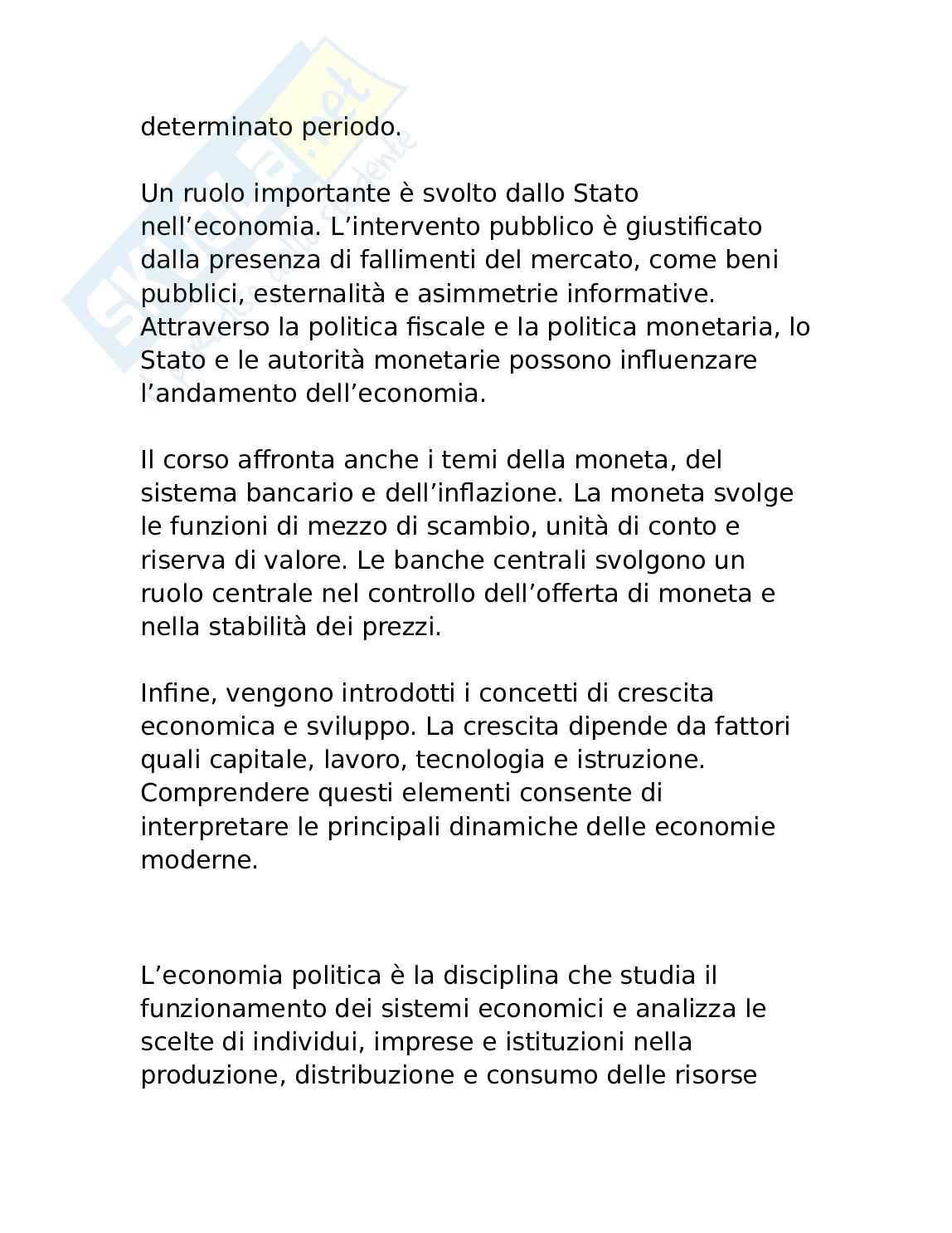 Appunti Fondamenti di economia politica Pag. 26