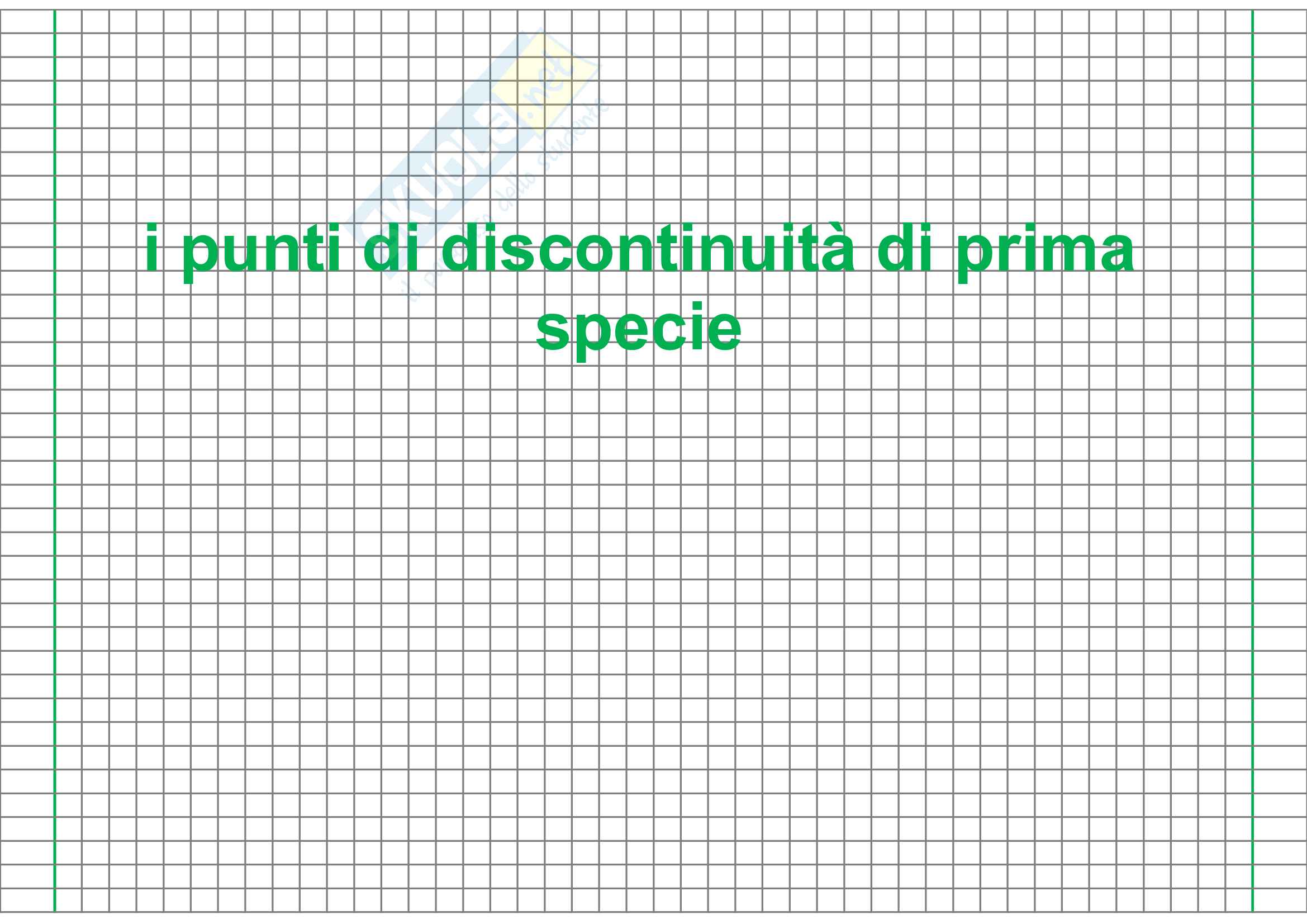 i punti di discontinuità di prima specie Pag. 1
