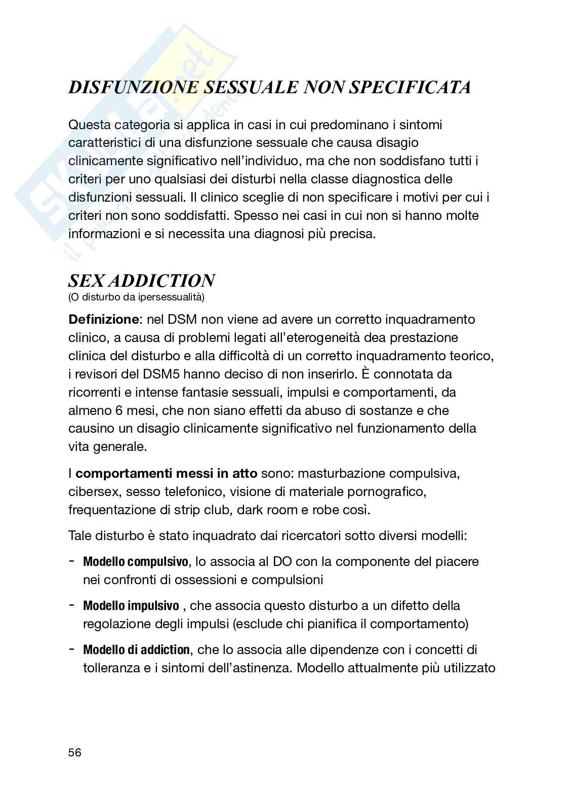 Psiclogia e psicopatologia della sessualità Pag. 56