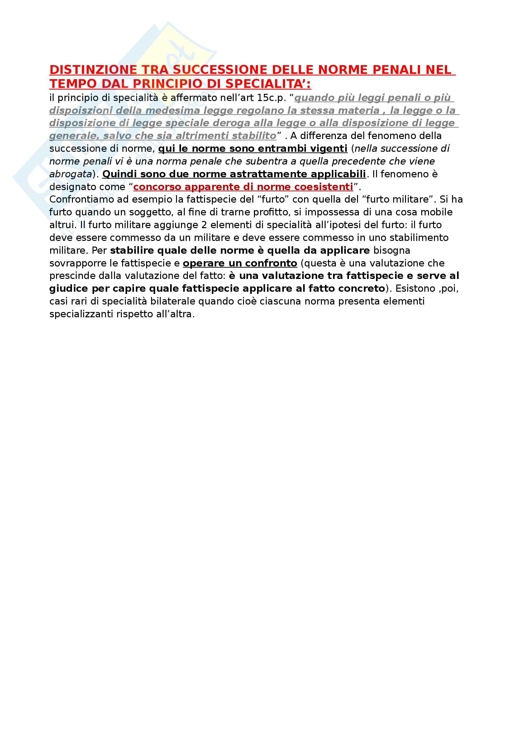 Diritto penale - Appunti Pag. 1