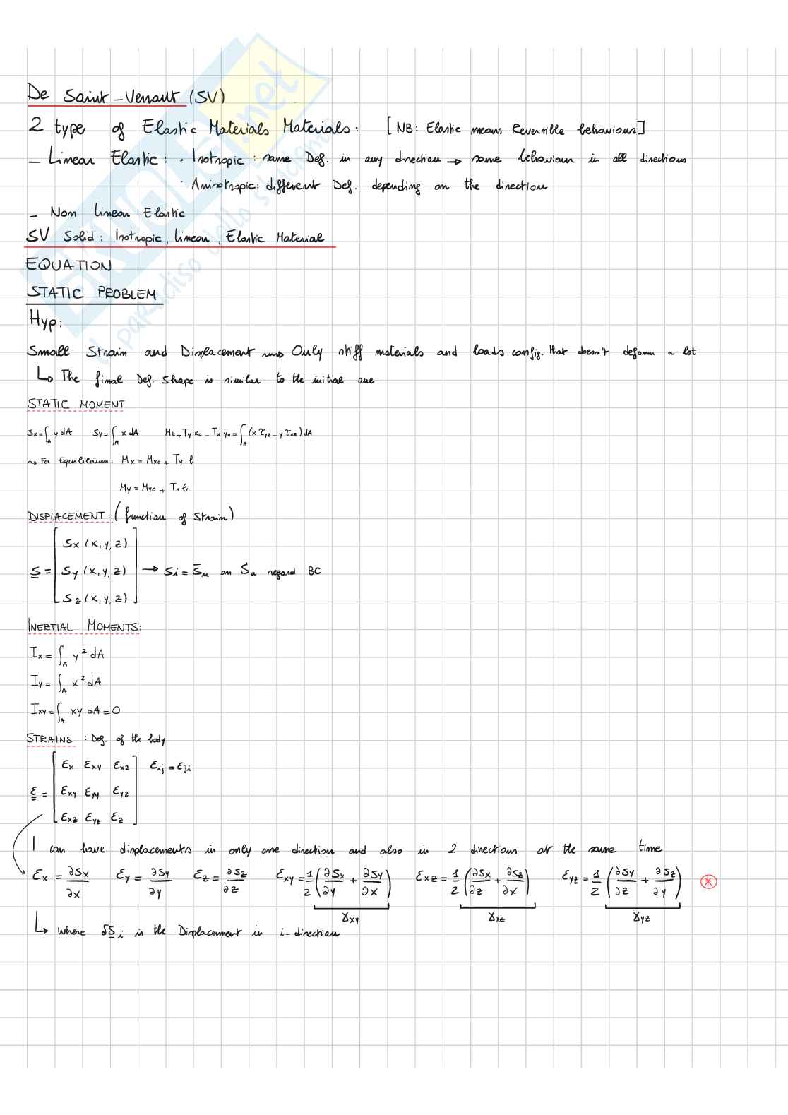 Appunti Theory of structures Pag. 2