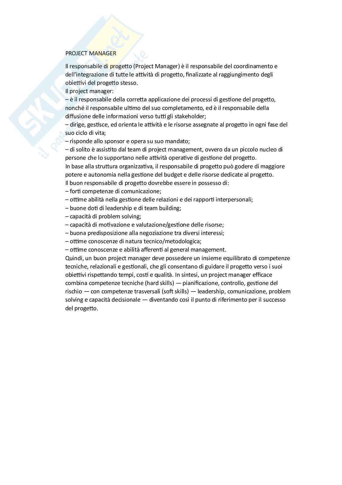 Appunti Operation and Project Management Pag. 11