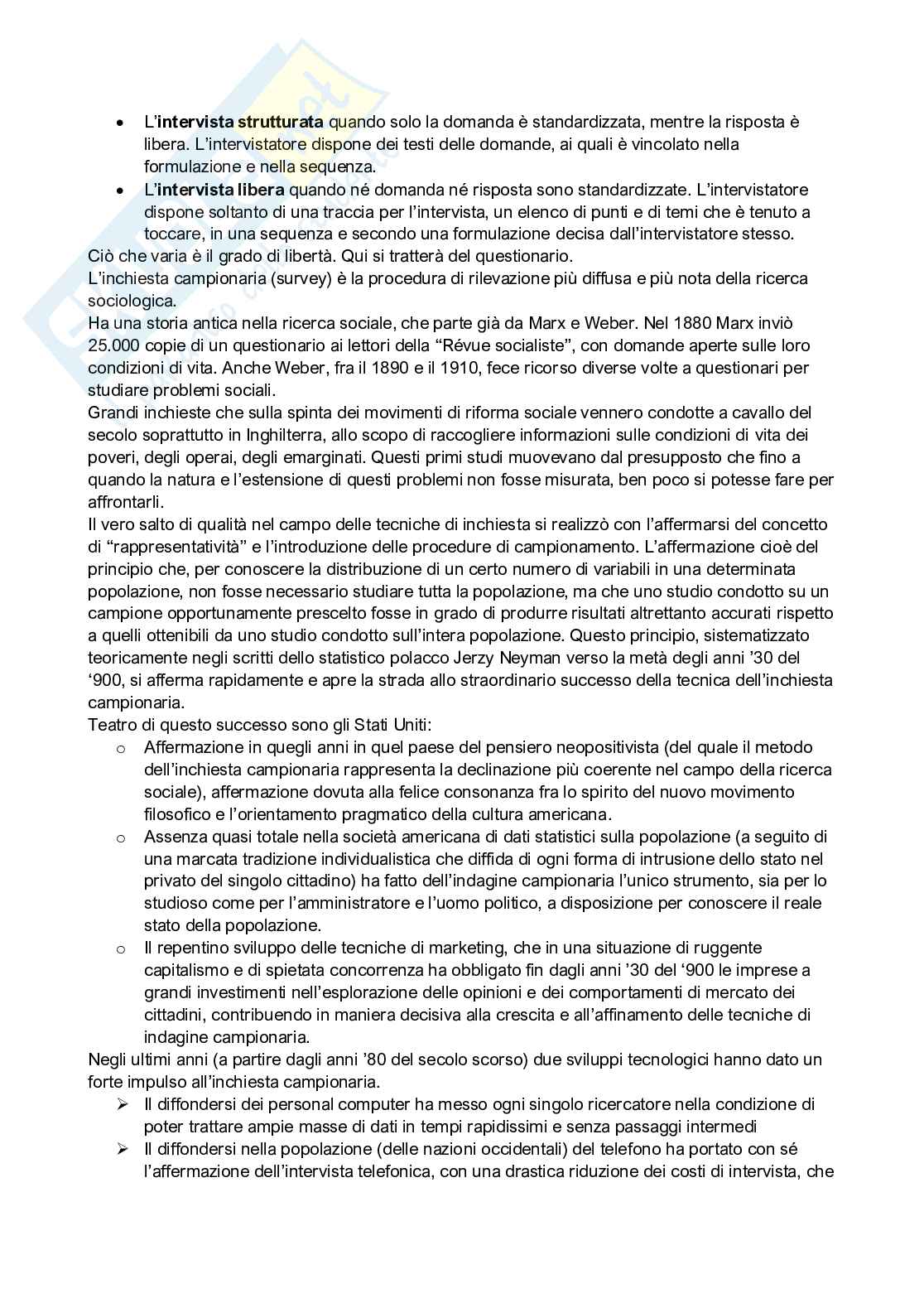 Riassunto esame Metodologia della ricerca psicosociale, prof. Bobbio, libro consigliato La ricerca sociale metodologia e tecniche II. Le tecniche quantitative, Corbetta Pag. 26
