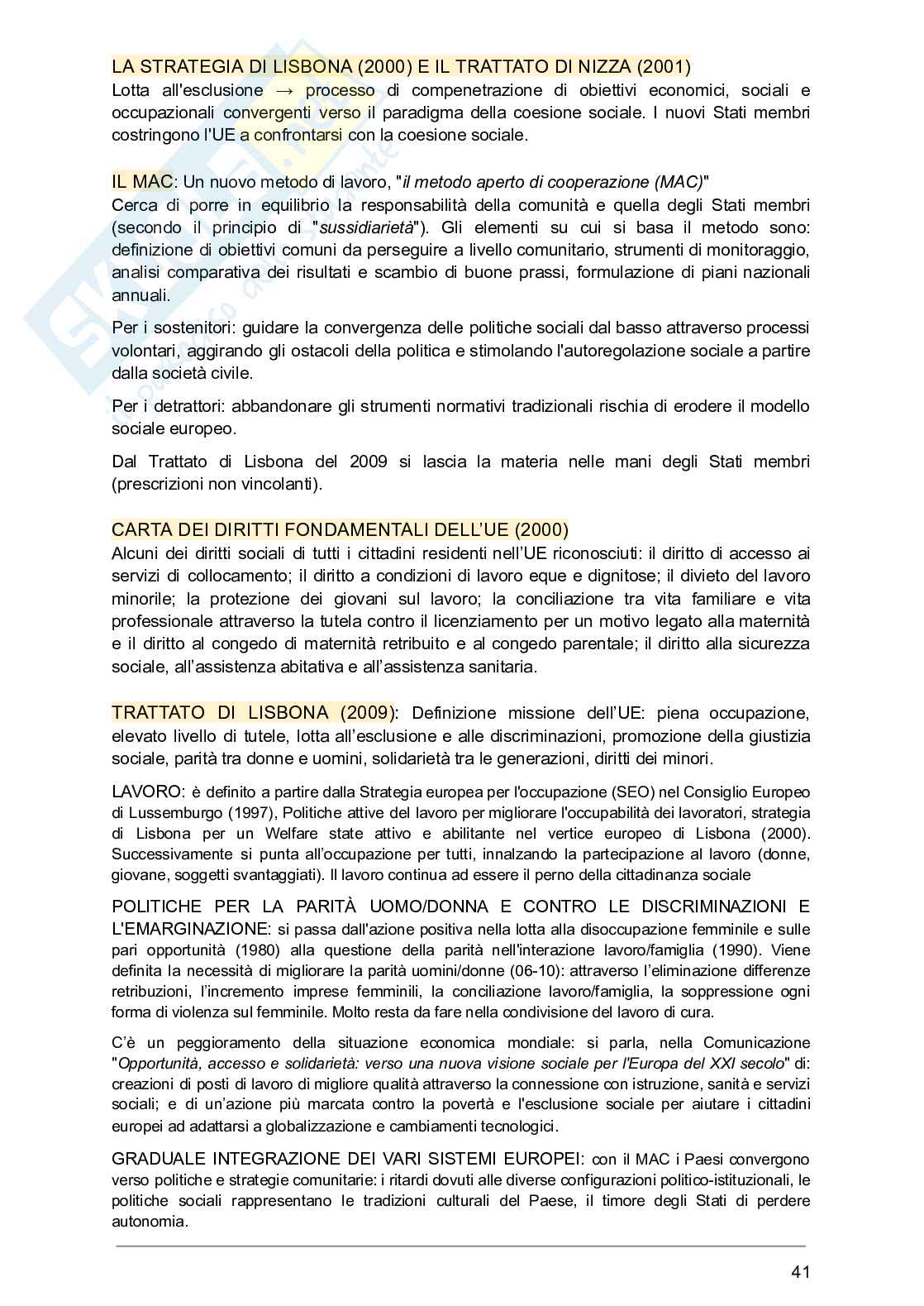 Servizio sociale e politiche sociali Pag. 41