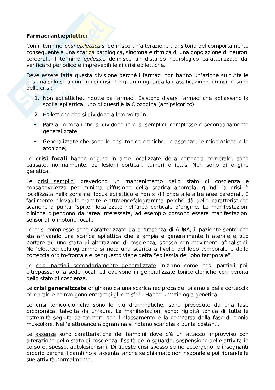 Farmaci antiepilettici Pag. 1