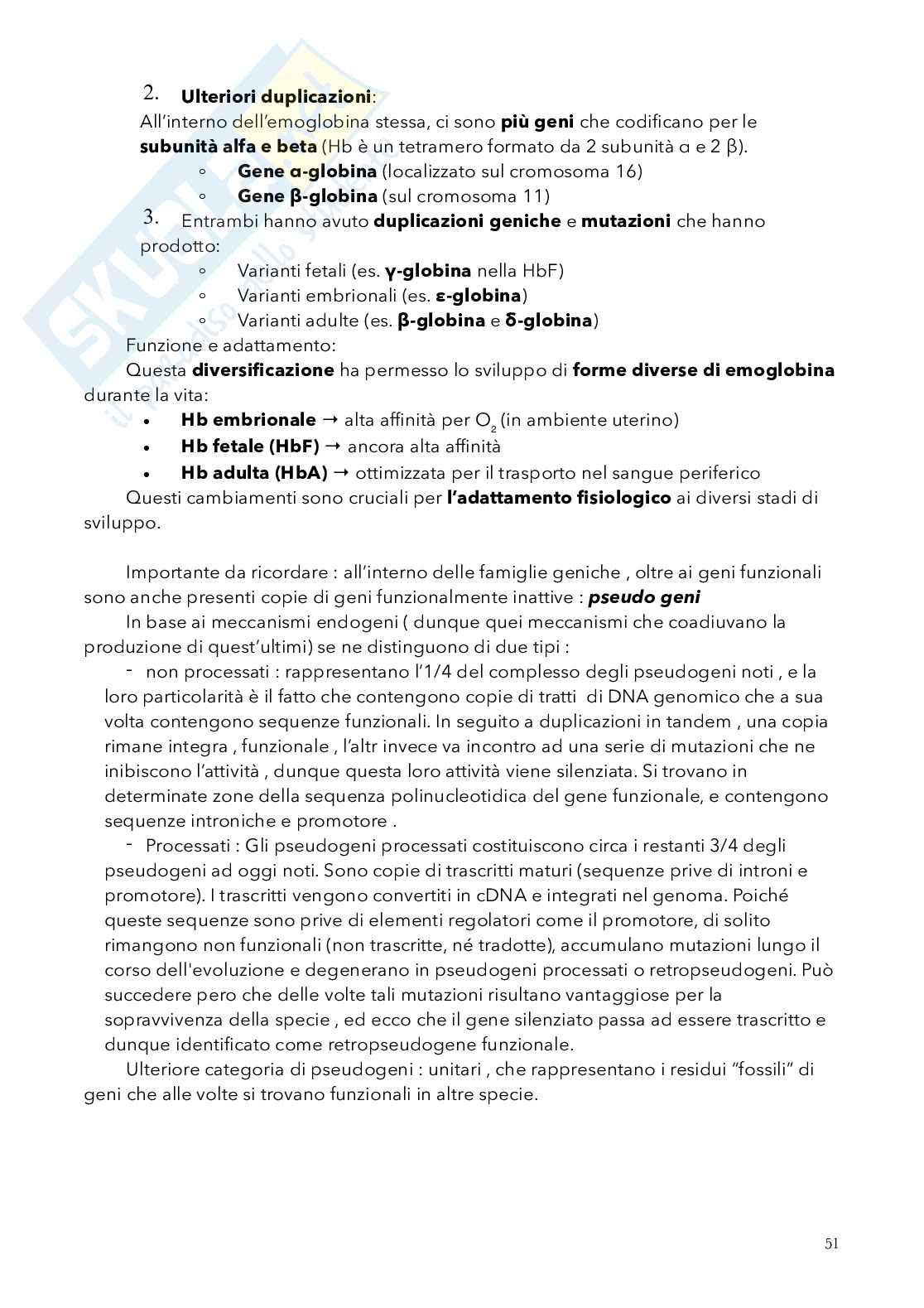 Biologia, semestre filtro Pag. 51