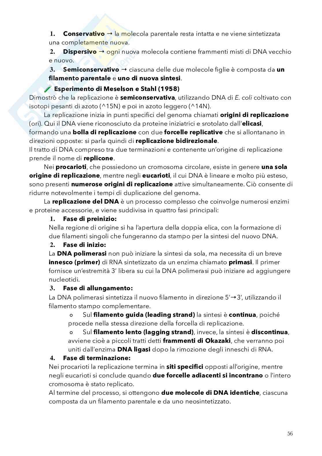 Biologia, semestre filtro Pag. 56