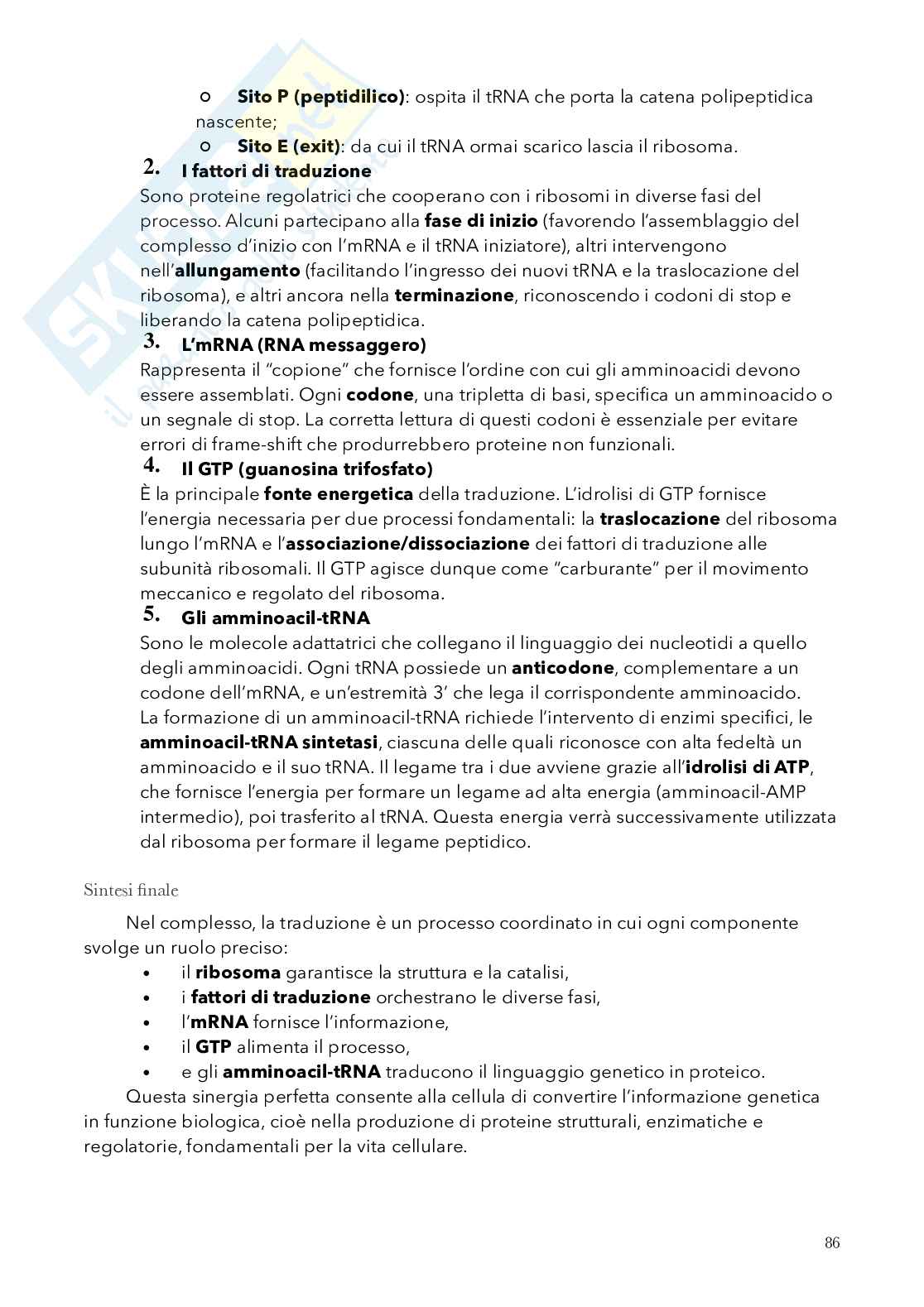 Biologia, semestre filtro Pag. 86