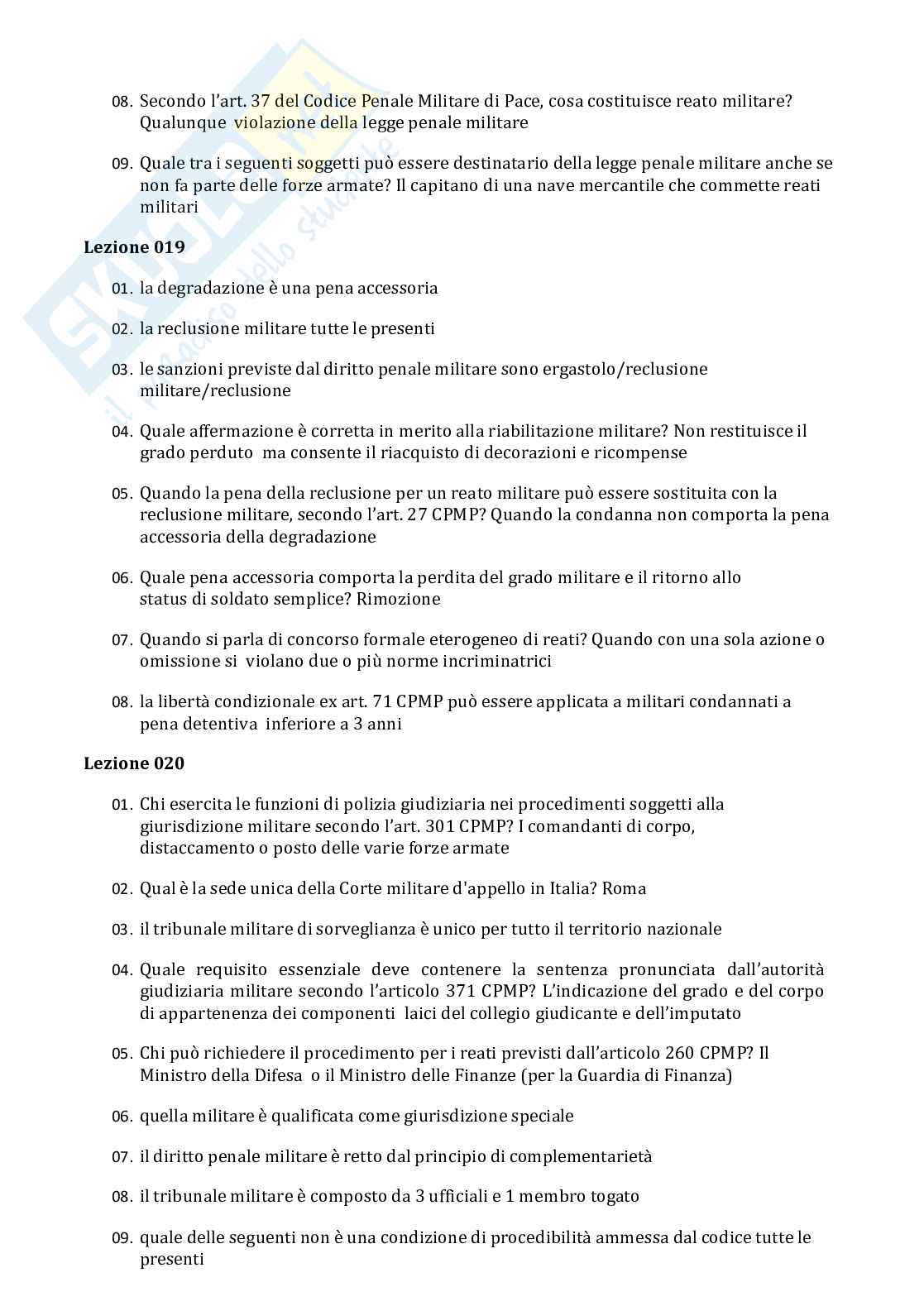 Paniere Diritto militare Pag. 11