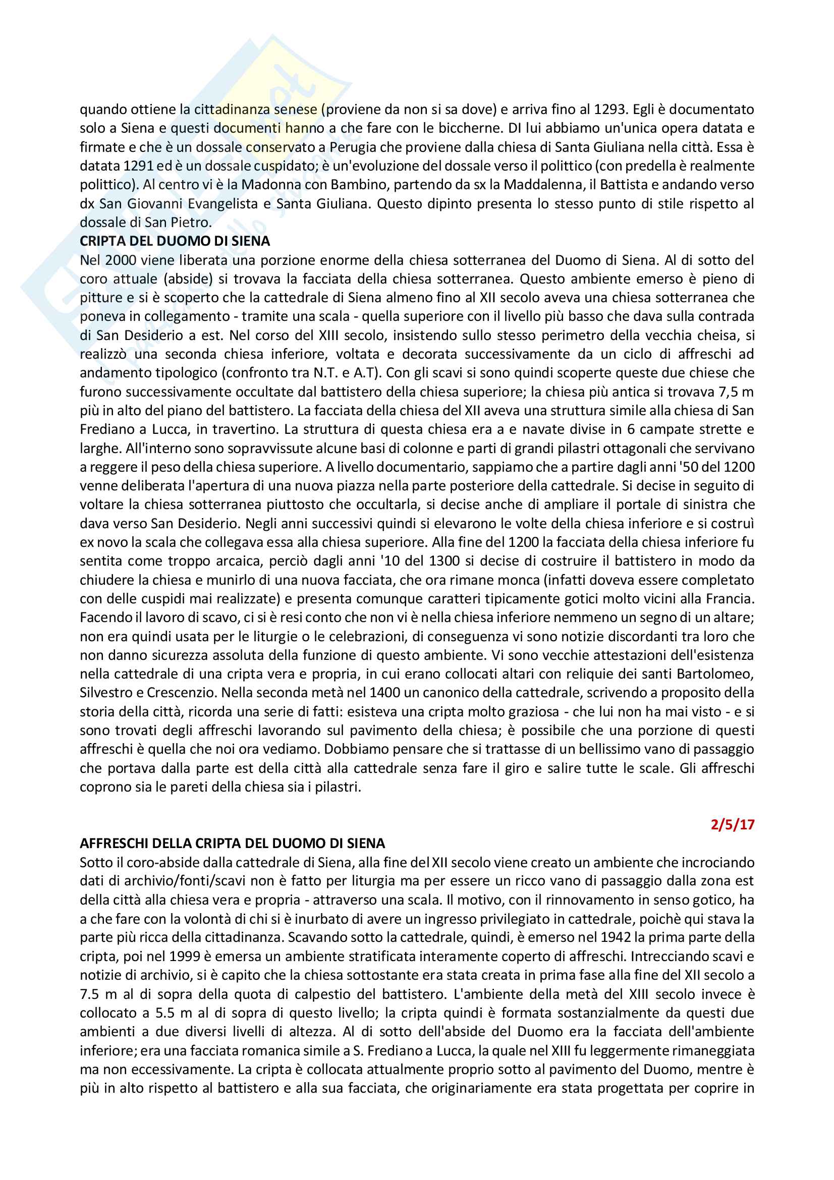 Riassunto esame Arte Medievale, Prof Rossi-Buganza - Gotico a Siena Pag. 21