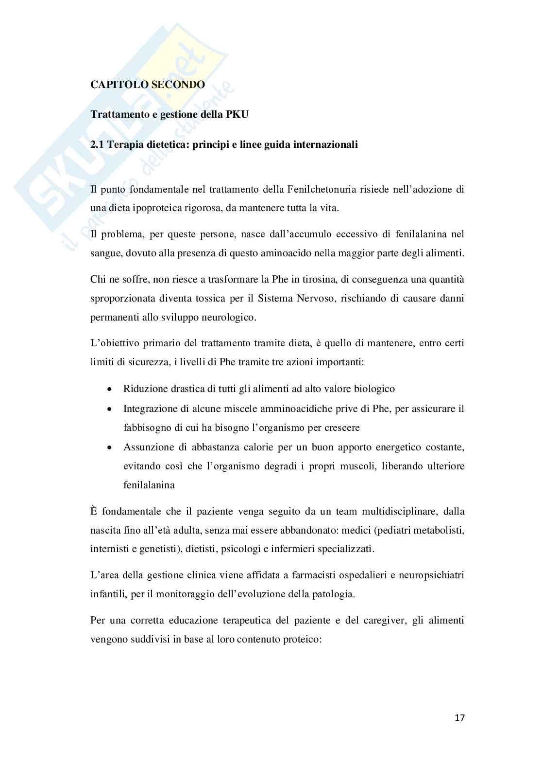 Assistenza al paziente affetto da Fenilchetonuria ed educazione al caregiver Pag. 21