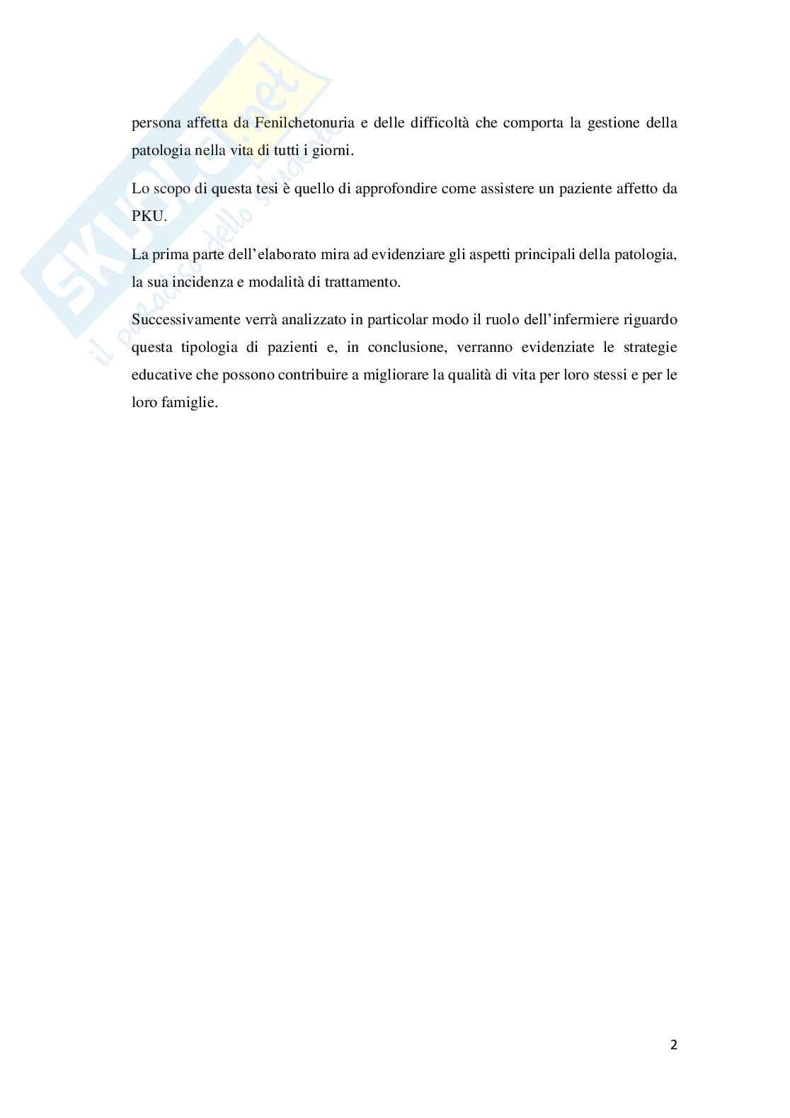 Assistenza al paziente affetto da Fenilchetonuria ed educazione al caregiver Pag. 6