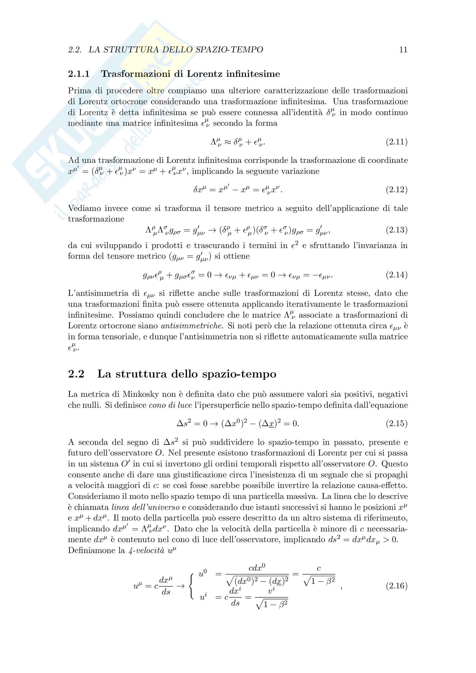 Meccanica Quantistica Relativistica Pag. 11