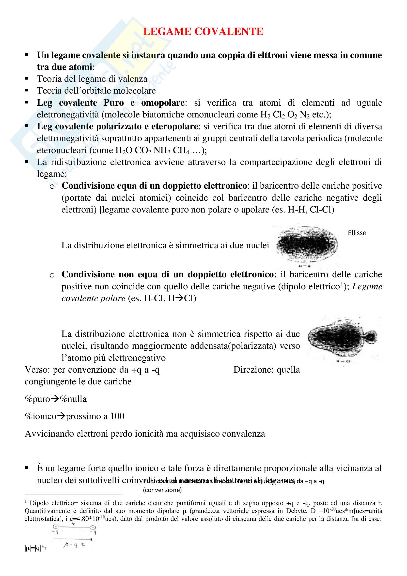 Legame covalente, Teoria orbitale molecolare (MO), Teoria legame di Valenza (VB) Pag. 1